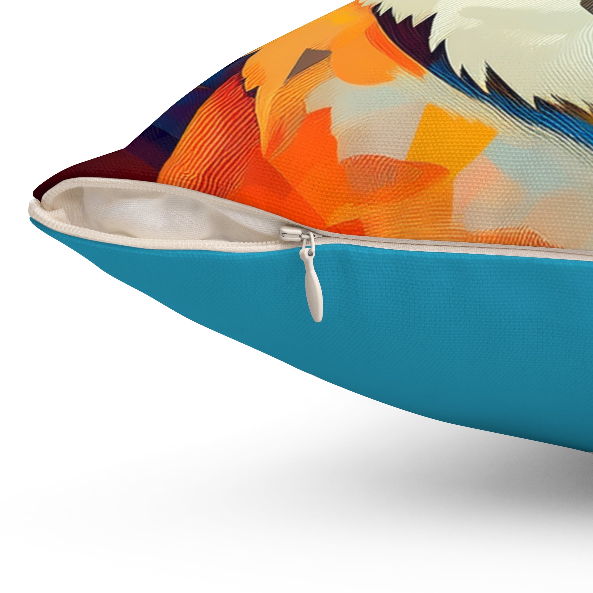Corgi Polyester Square Pillow