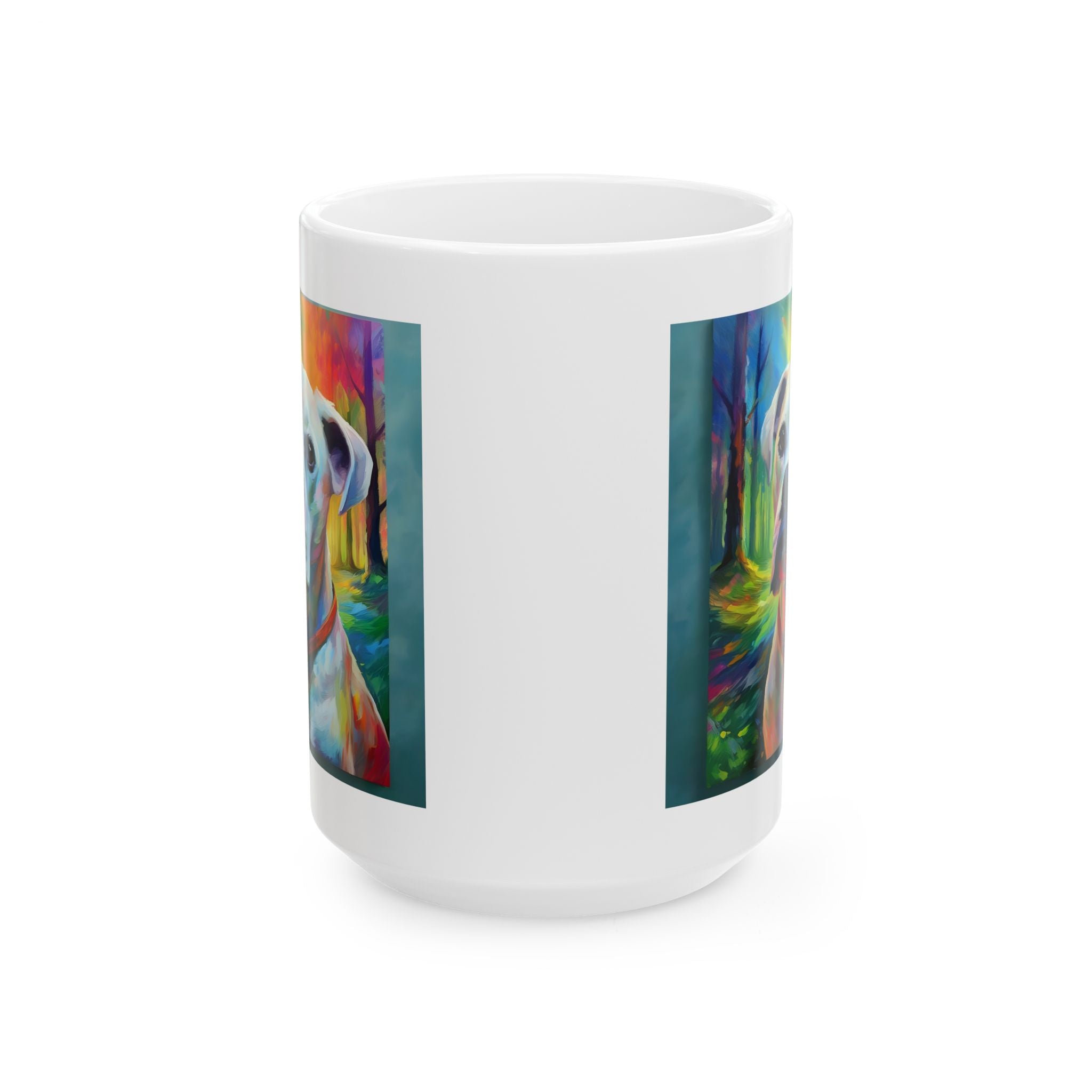 Boxer Rainbow Sky Ceramic Mug, (11oz, 15oz)