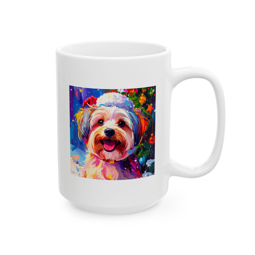 Yorkie Holiday II Ceramic Mug, (11oz, 15oz)