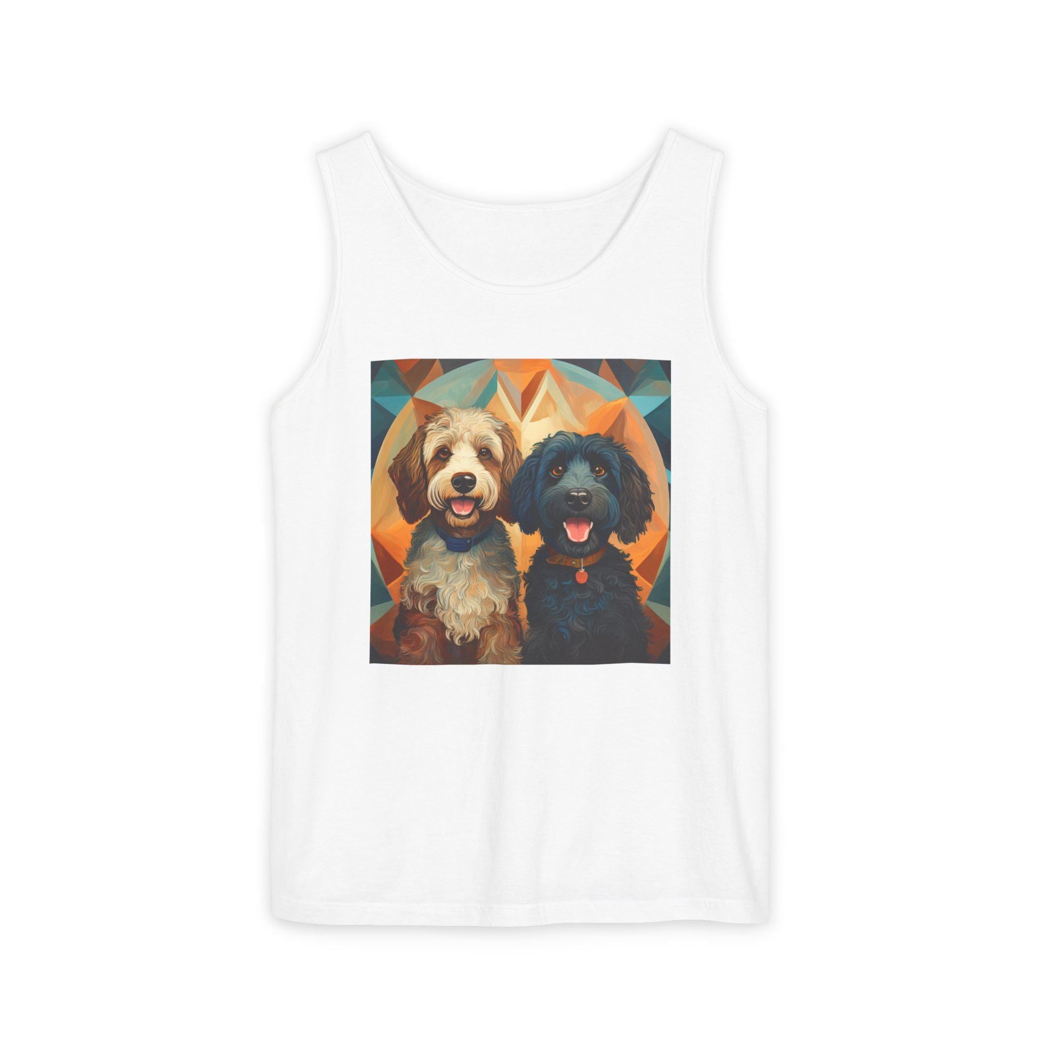 Doodles, Black & Tan Tank Top