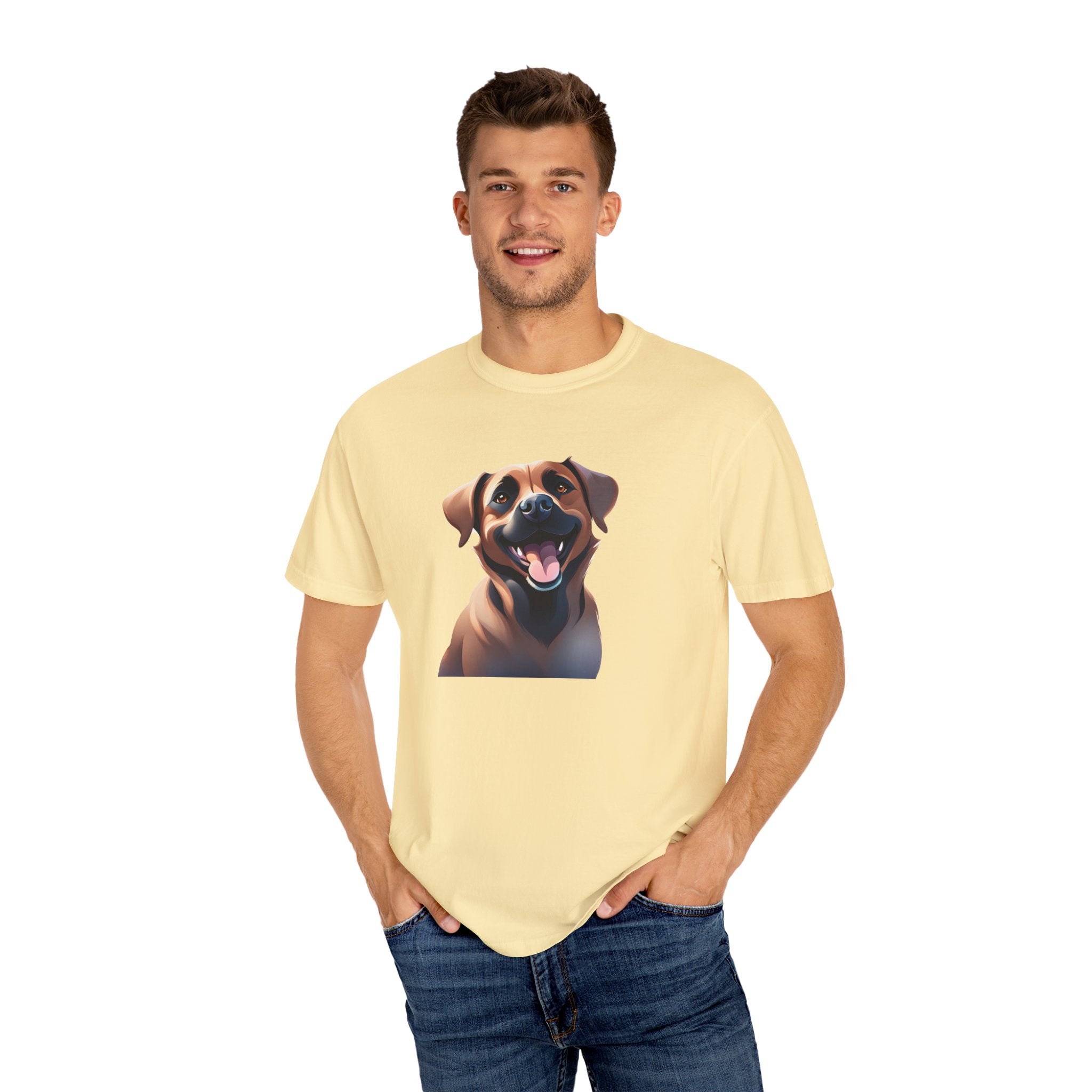 Black Mouth Cur Garment-Dyed T-shirt