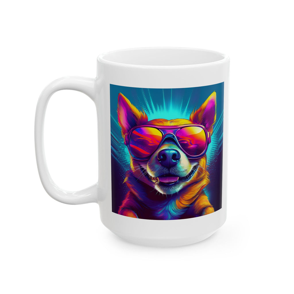 Chihuahua Cool Sunglasses Ceramic Mug, (11oz, 15oz)