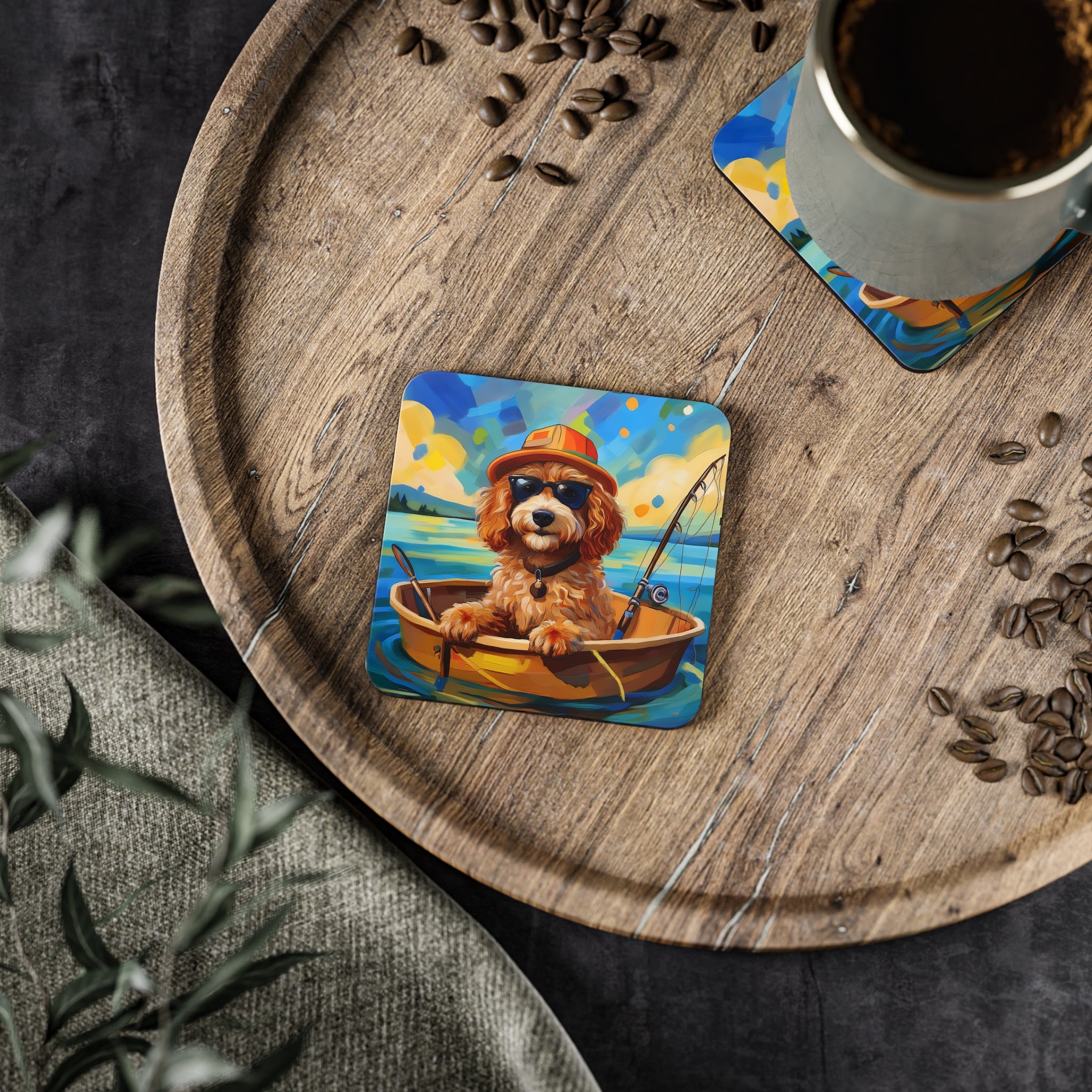 Doodle Fishing Coasters