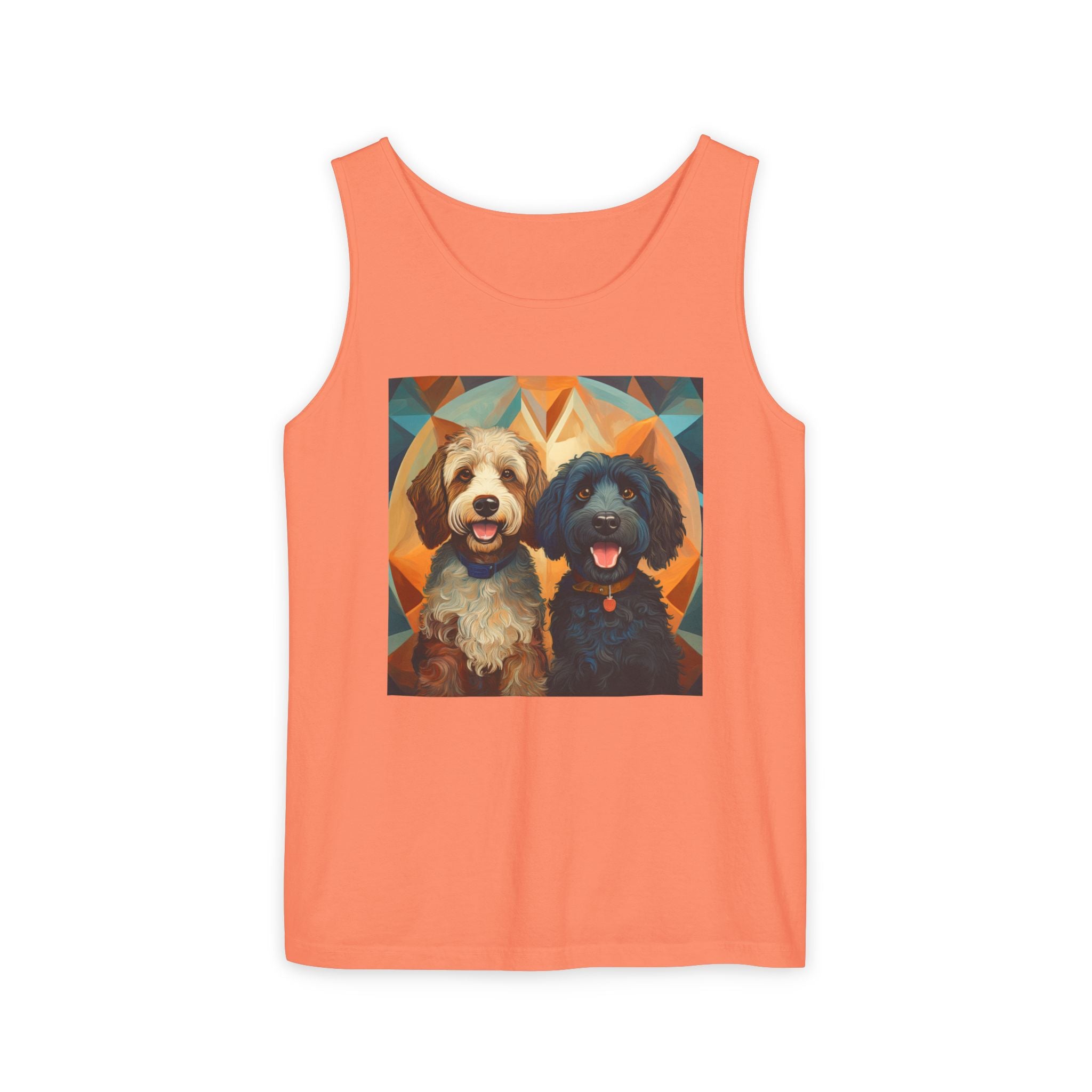 Doodles, Black & Tan Tank Top