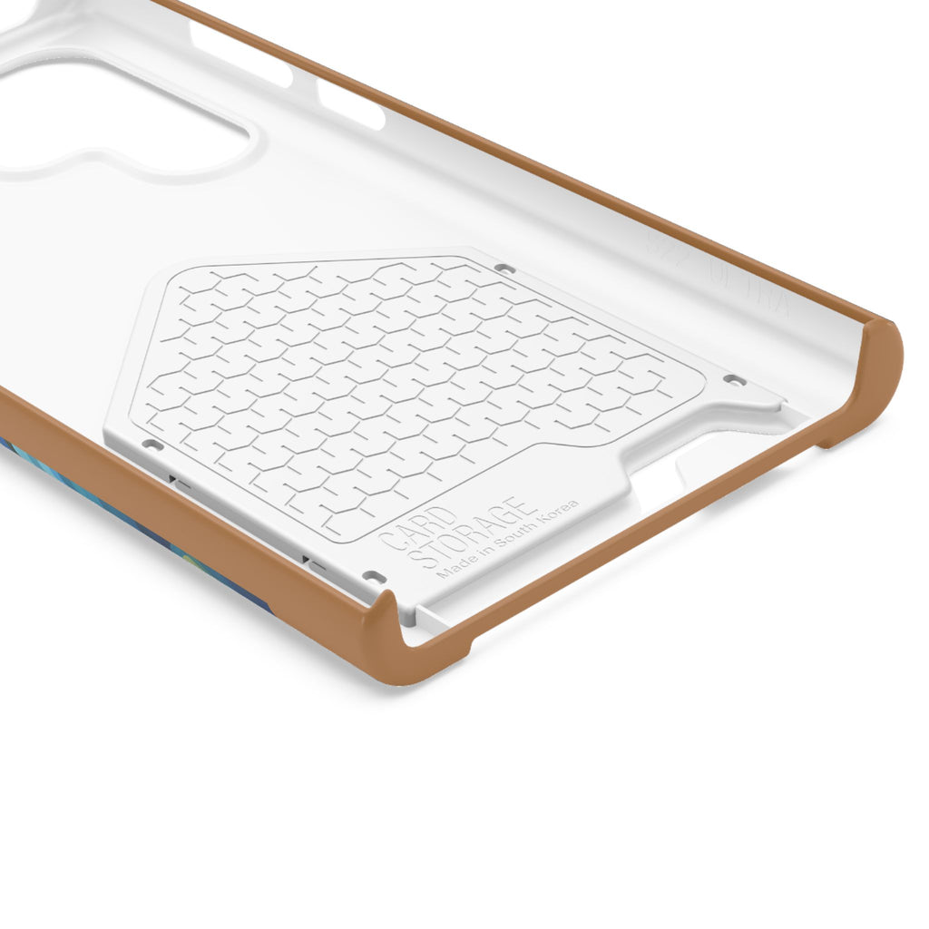 Doodle Fishing Phone Case with Card Holder