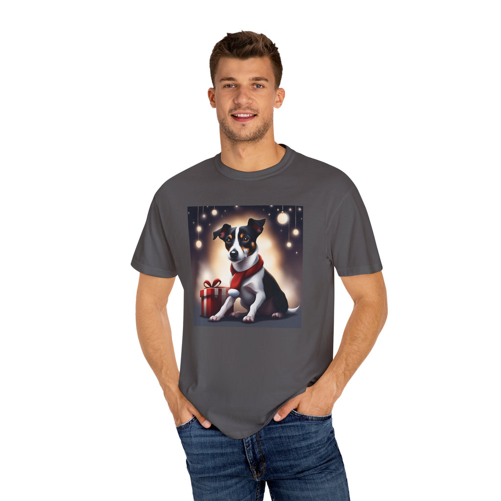 Jack Russel Holiday Unisex Garment-Dyed T-shirt