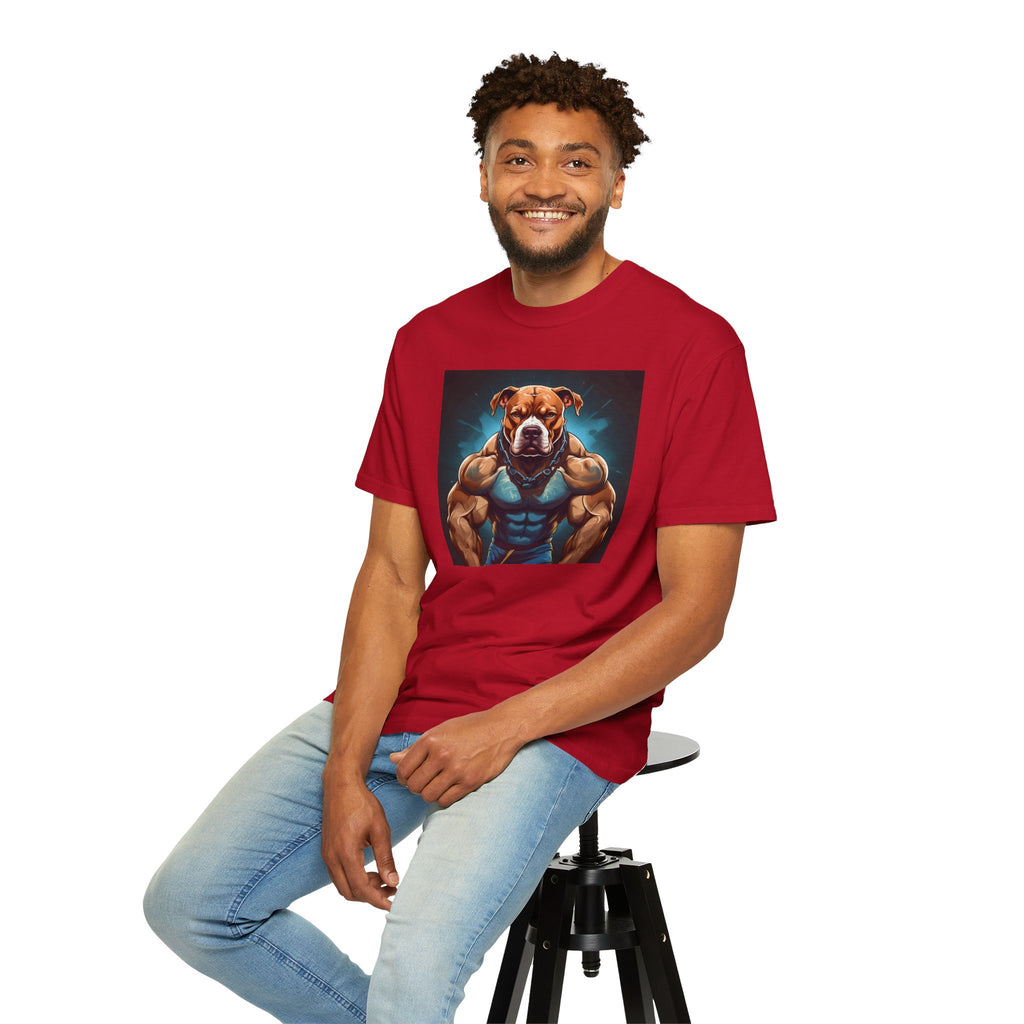 Pitbull Body Builder Unisex Garment-Dyed T-shirt