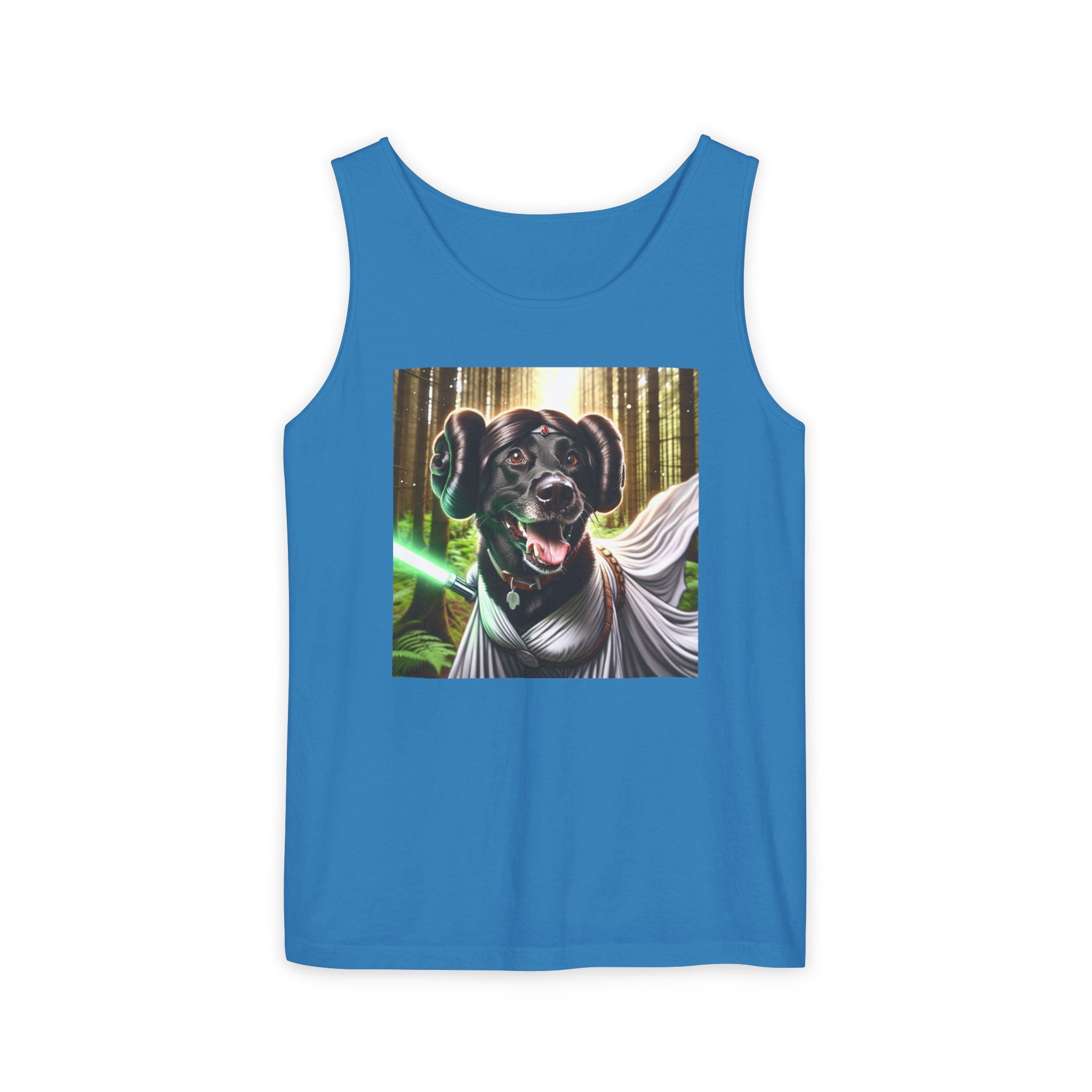 Black Lab Galaxy Princess Unisex Tank Top
