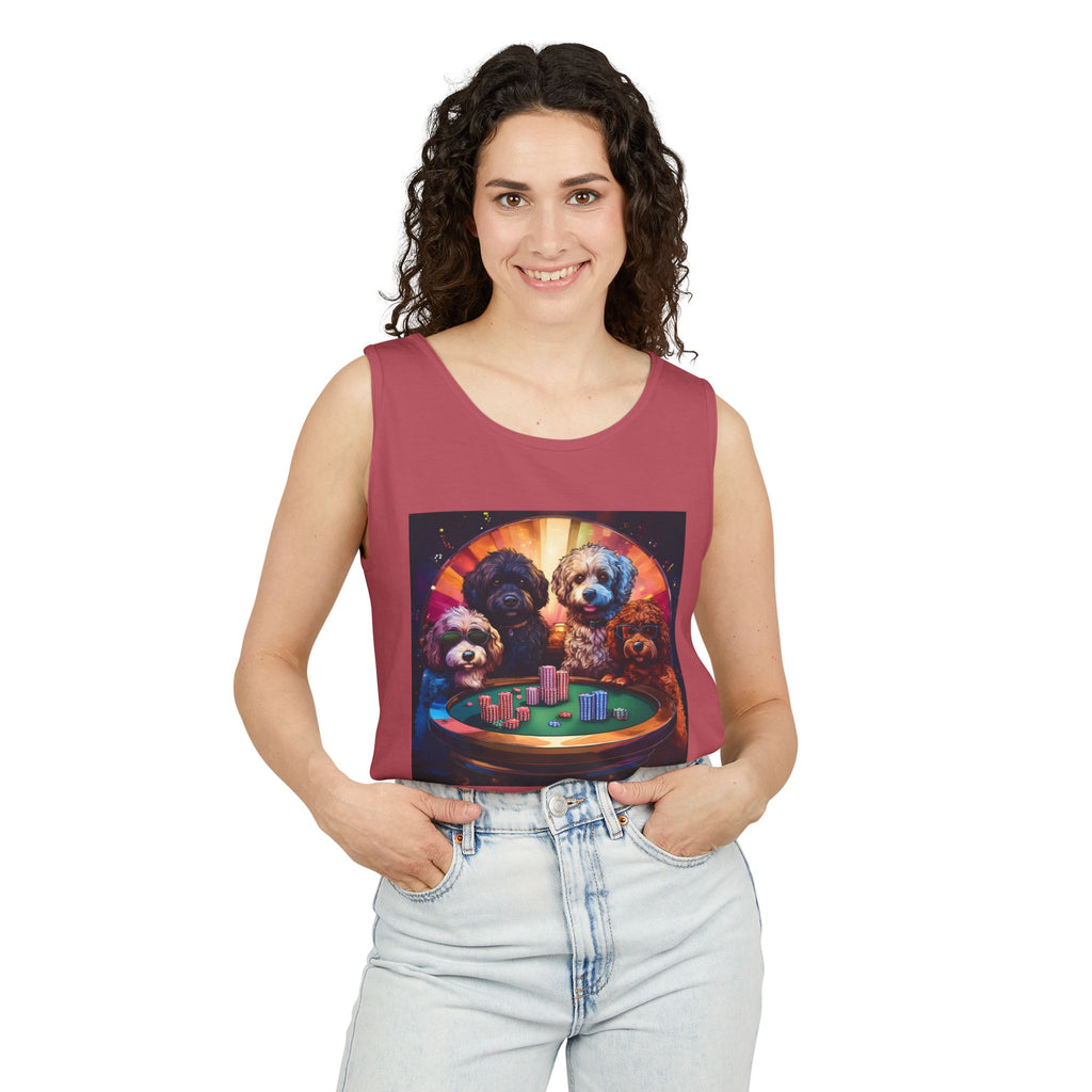 Doodle Poker Game Tank Top