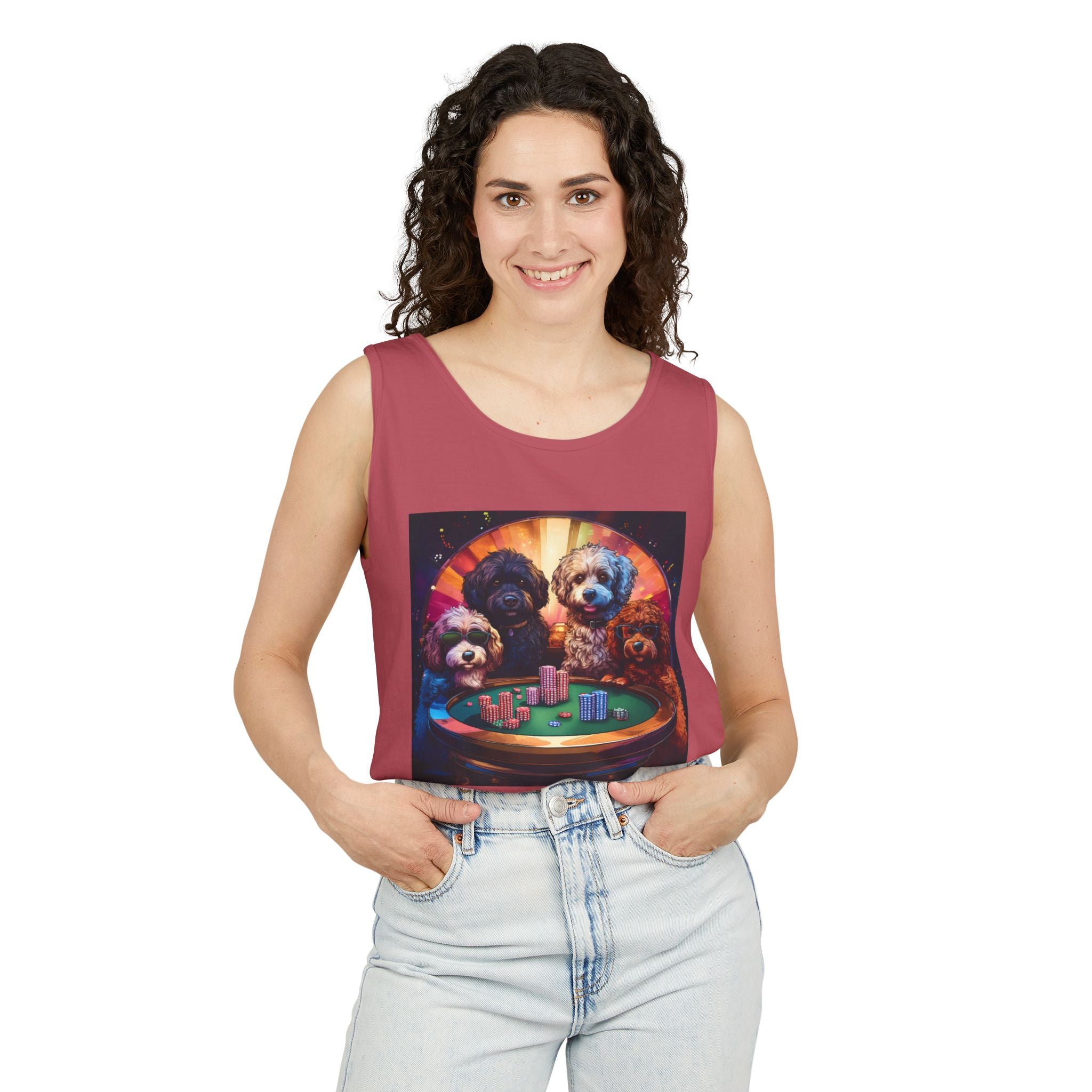 Doodle Poker Game Tank Top