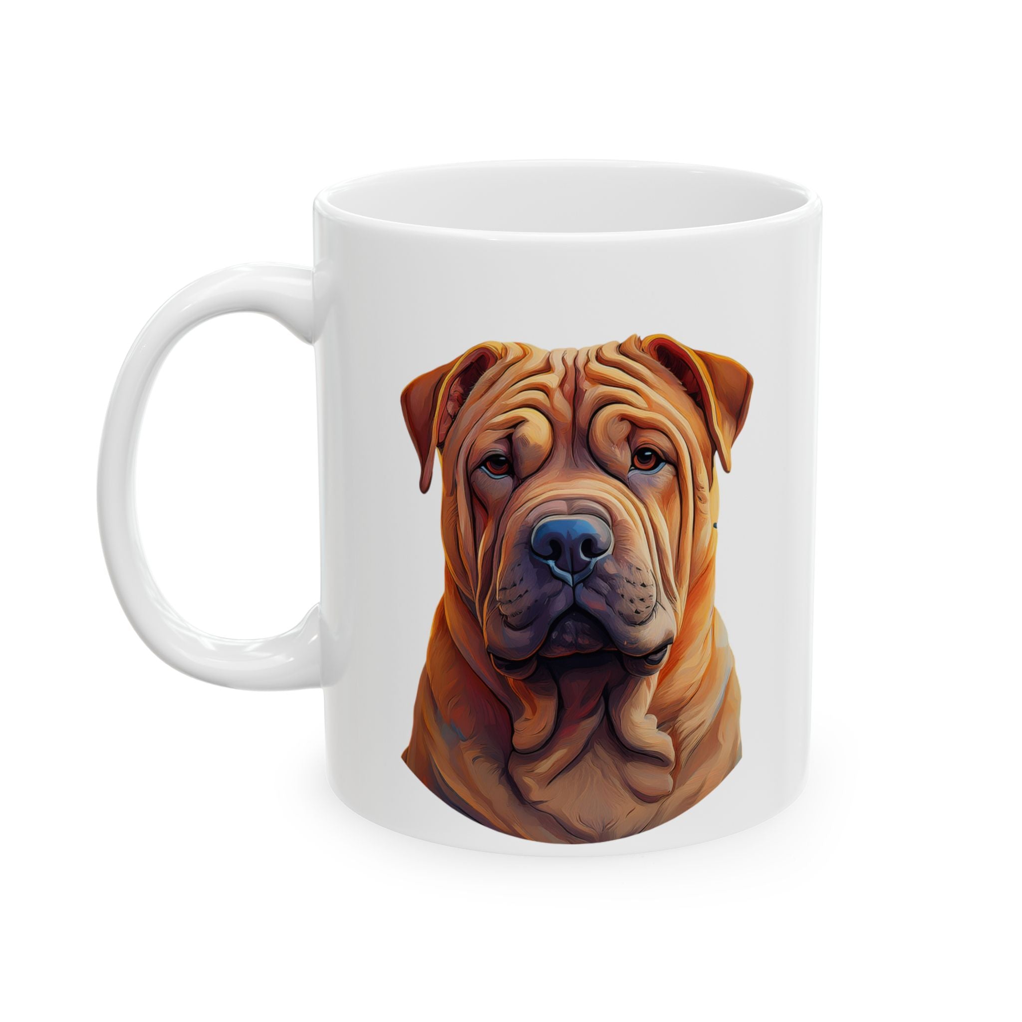 Shar Pei Ceramic Mug, (11oz, 15oz)