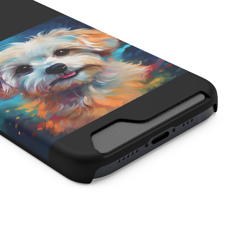 Maltese Phone Case with Card Holder