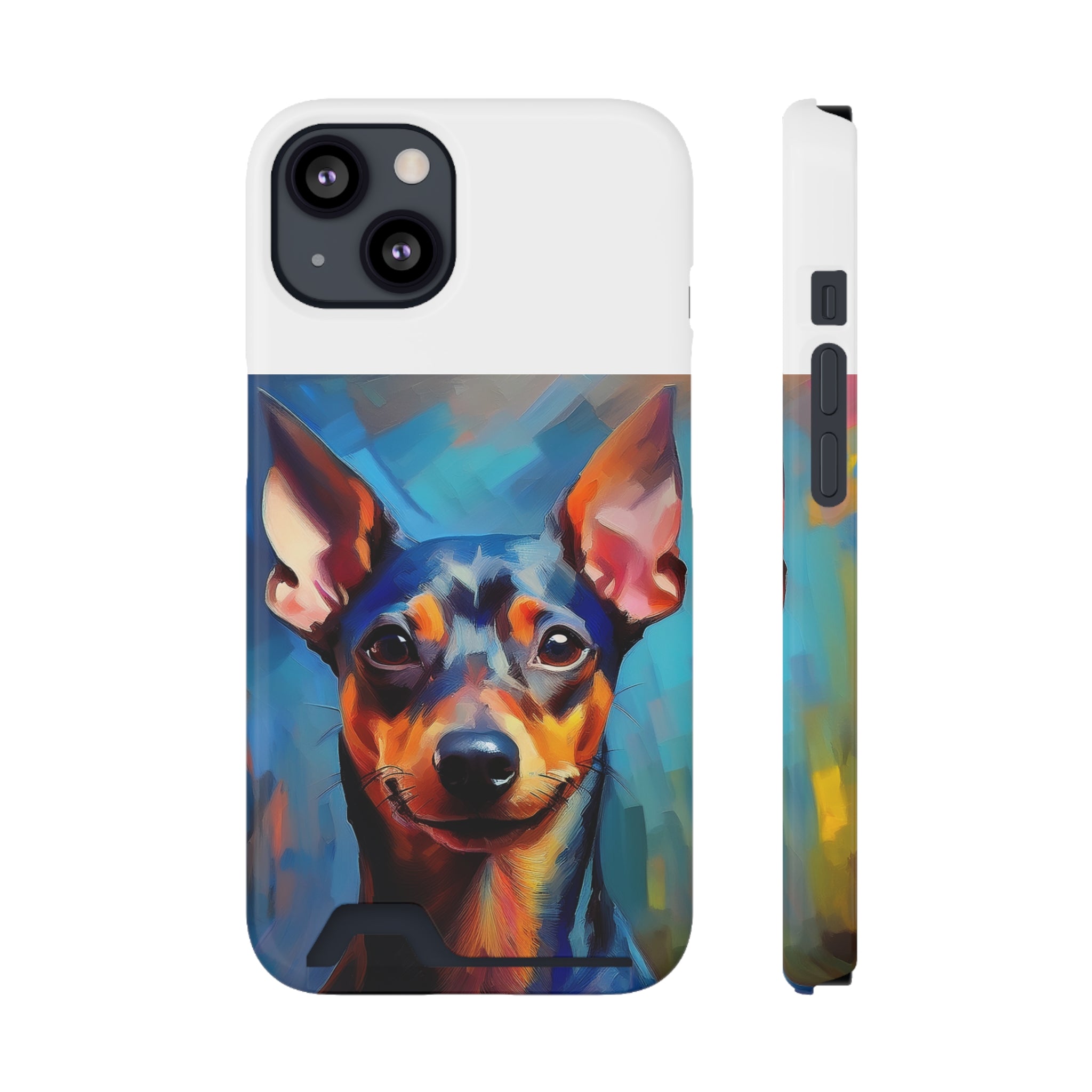 Miniature Pincher Phone Case with Card Holder