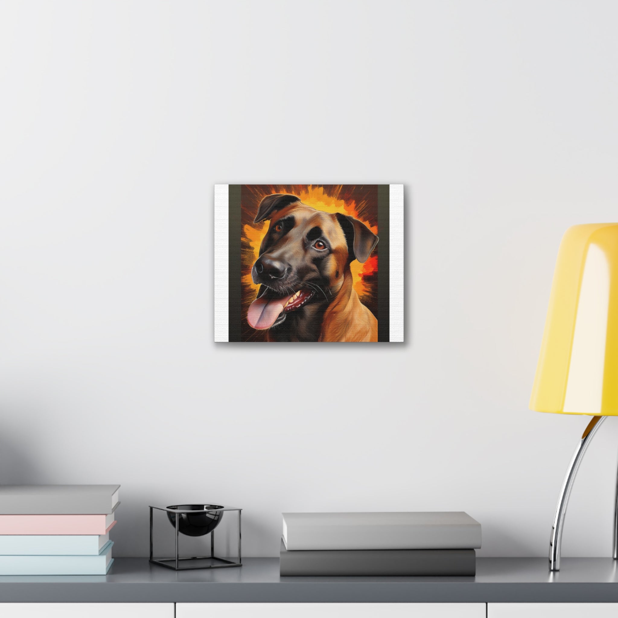 Belgian Malinois Shepherd Canvas Stretched, 0.75"