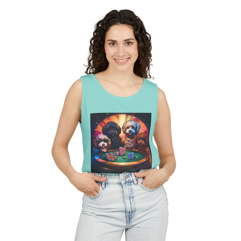 Doodle Poker Game Tank Top