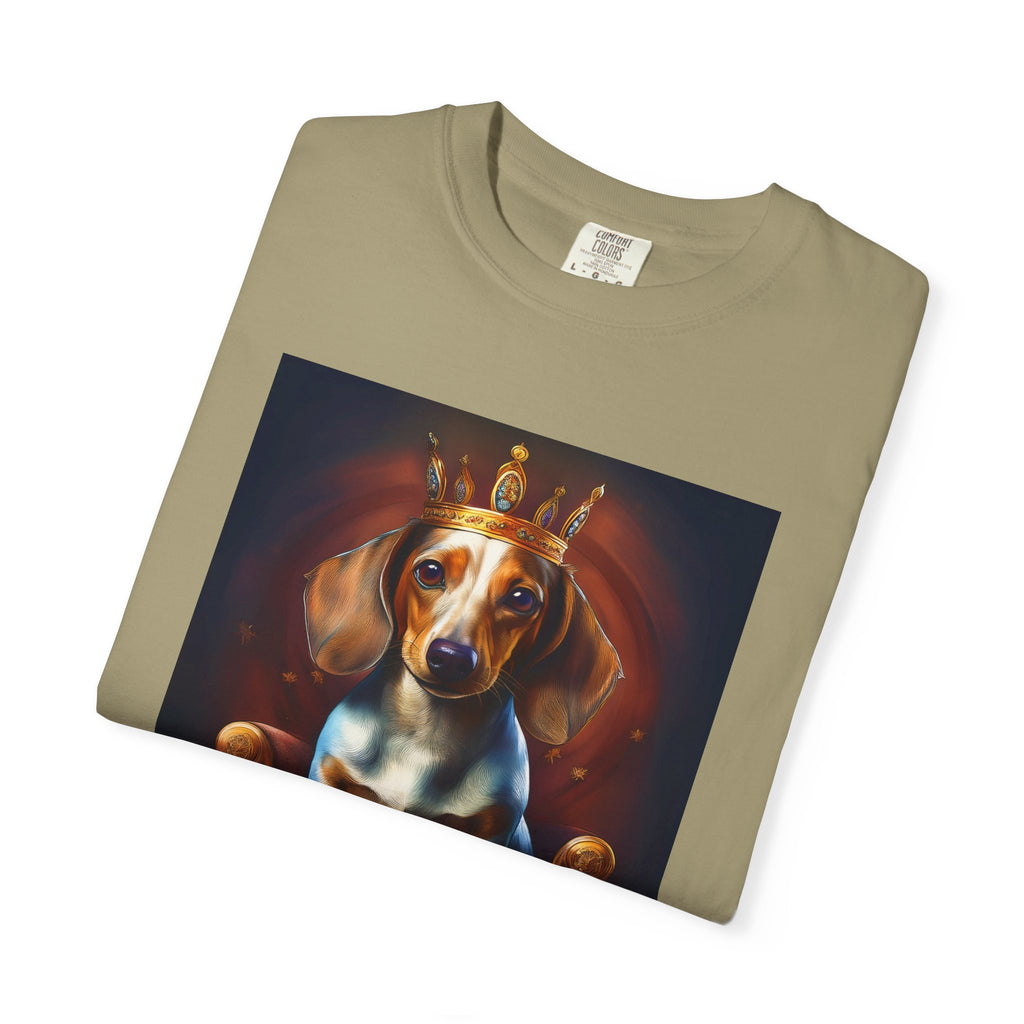Dachshund Royal Unisex Garment-Dyed T-shirt