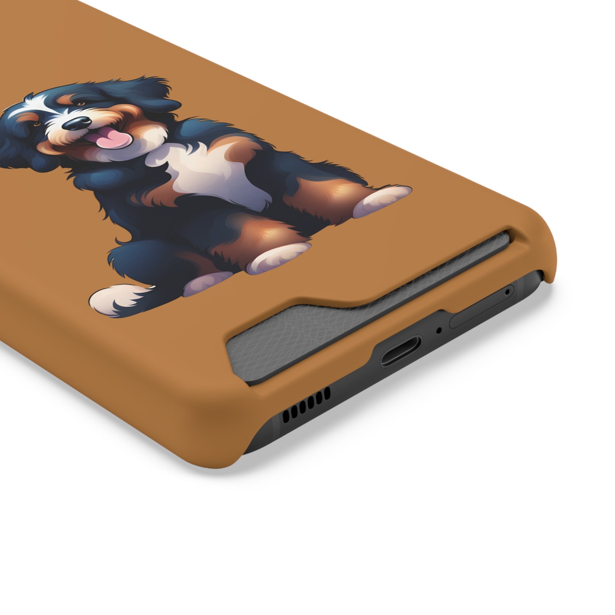 Bernie doodle Phone Case with Card Holder