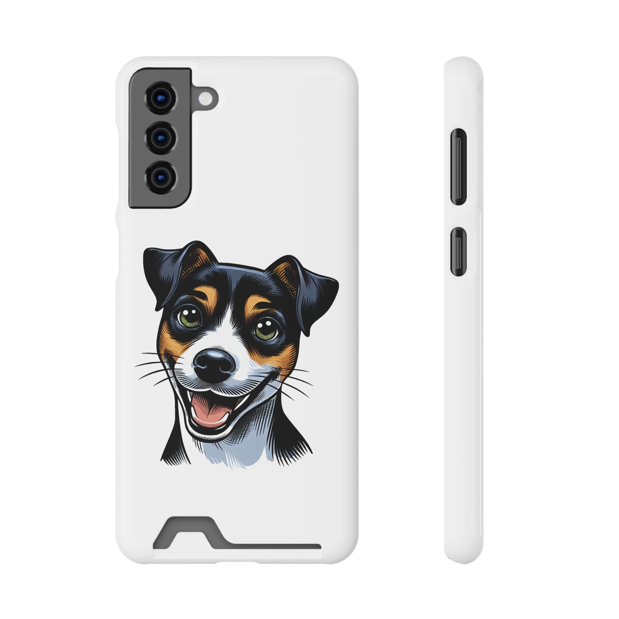 Jack Russel Phone Case with Card Holder