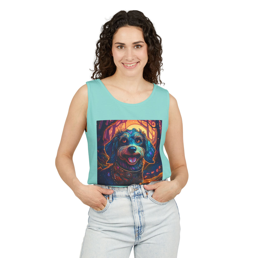 Steampunk Dachshund Unisex Tank Top