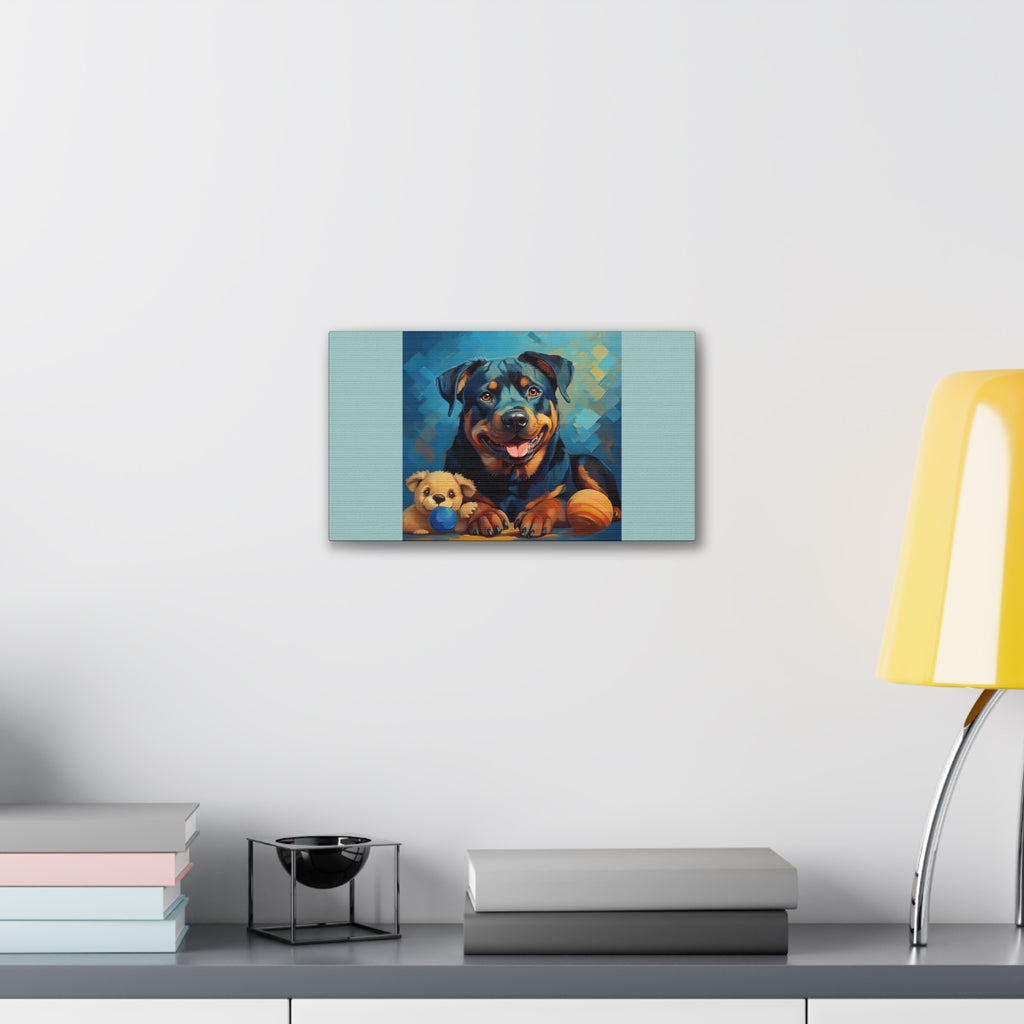 Rottweiler Canvas Painting