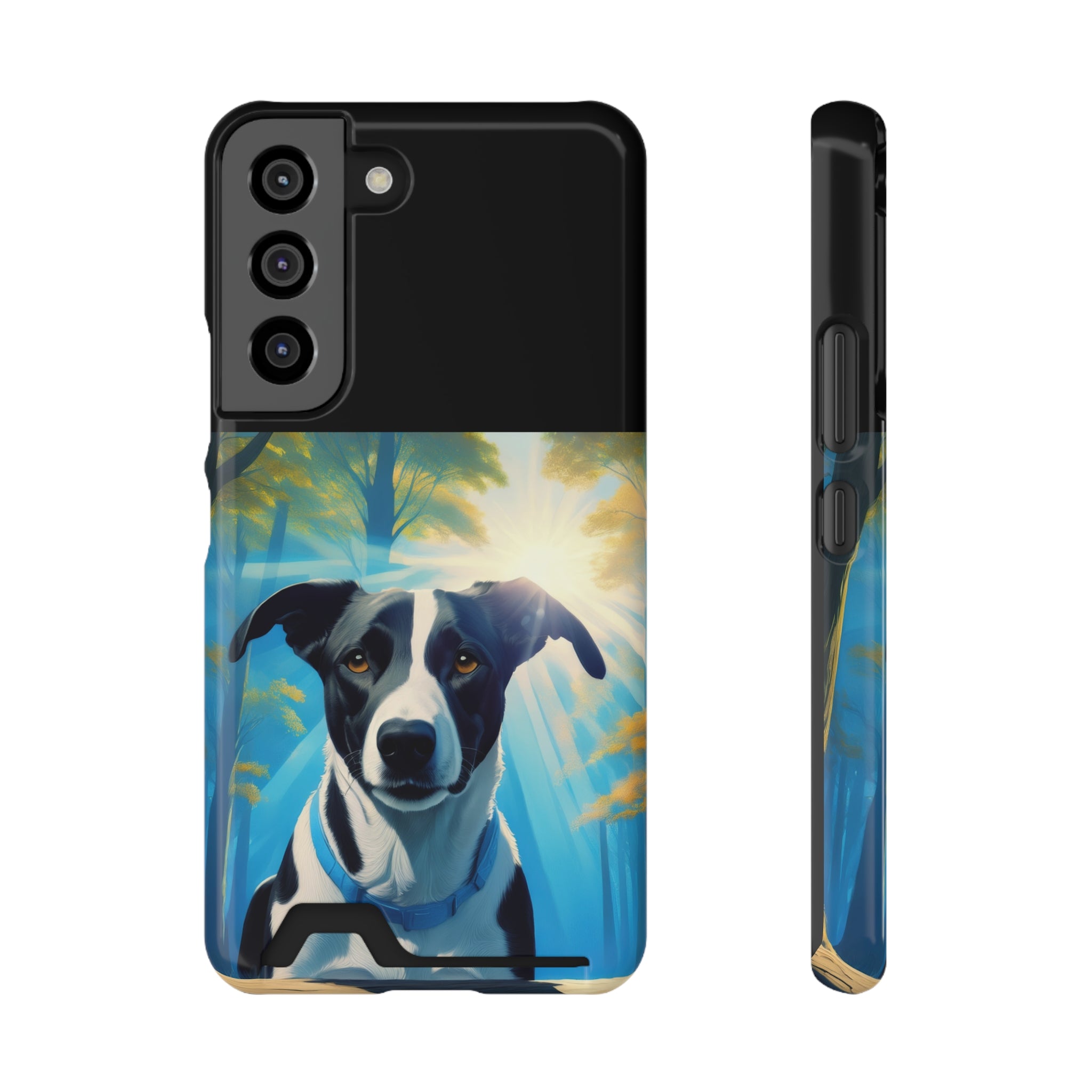 Coonhound Forest Phone Case with Card Holder