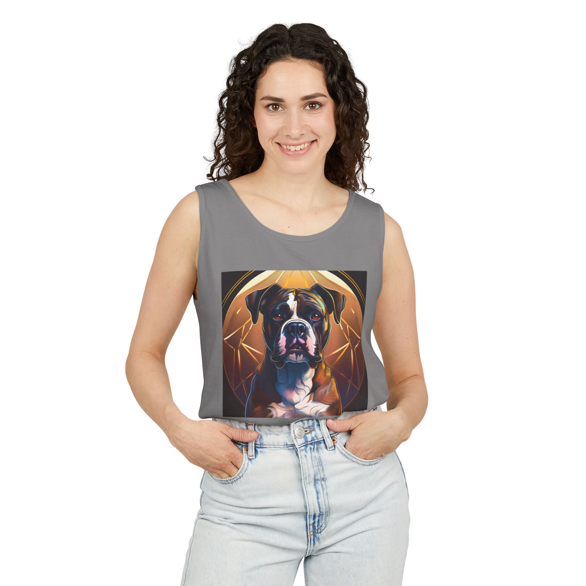Brindle Gold Boxer Tank Top