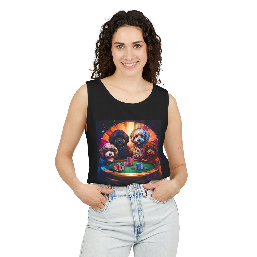Doodle Poker Game Tank Top