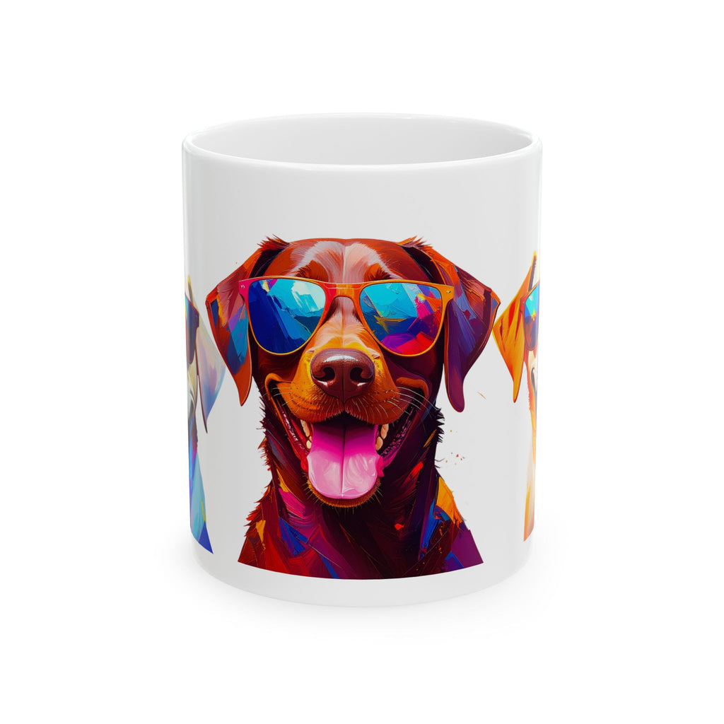 3 Labs Sunglasses Ceramic Mug, (11oz, 15oz)