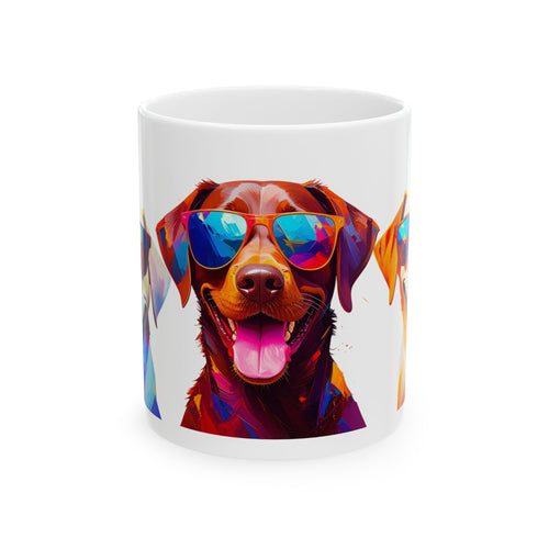 3 Labs Sunglasses Ceramic Mug, (11oz, 15oz)