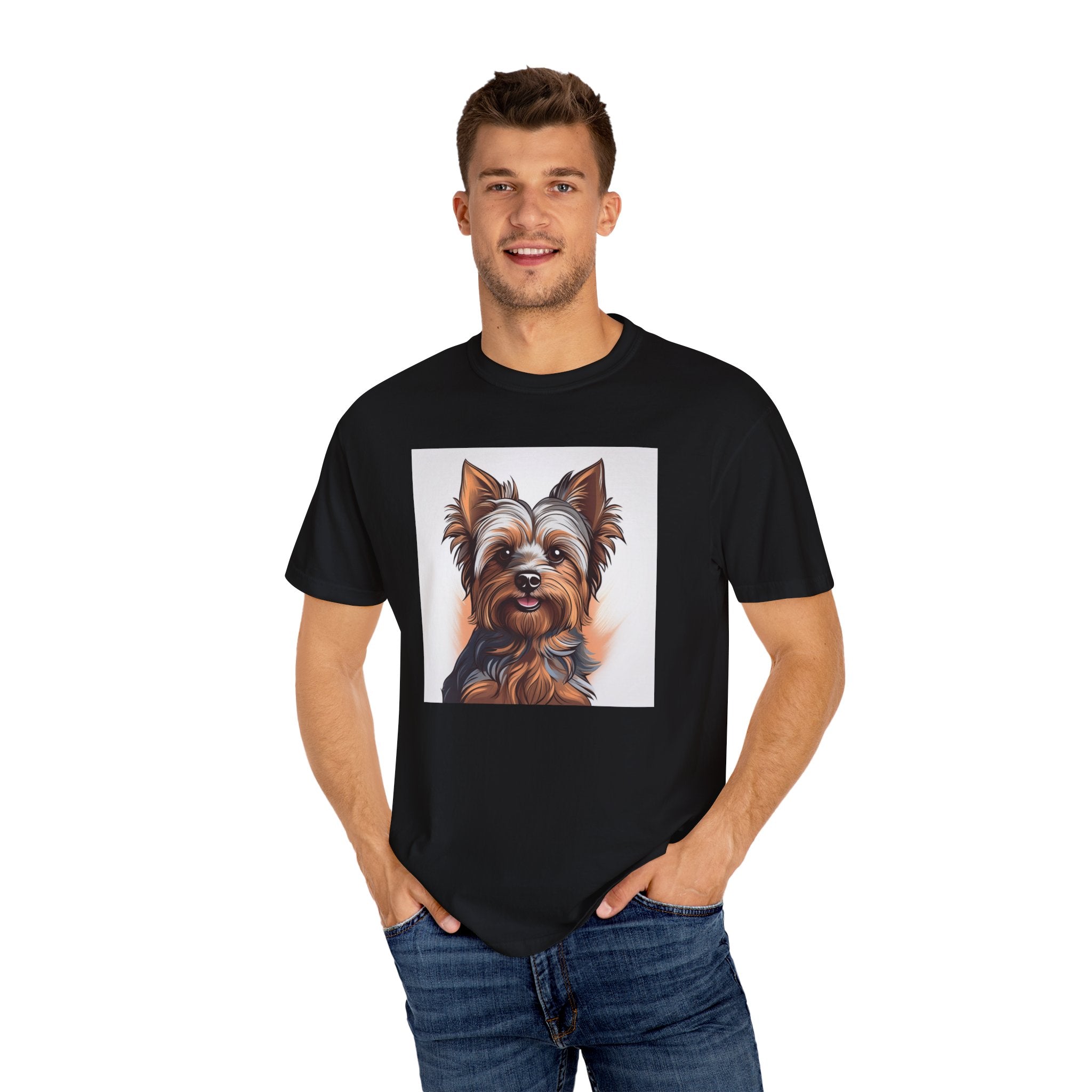 Yorkie Unisex Garment-Dyed T-shirt