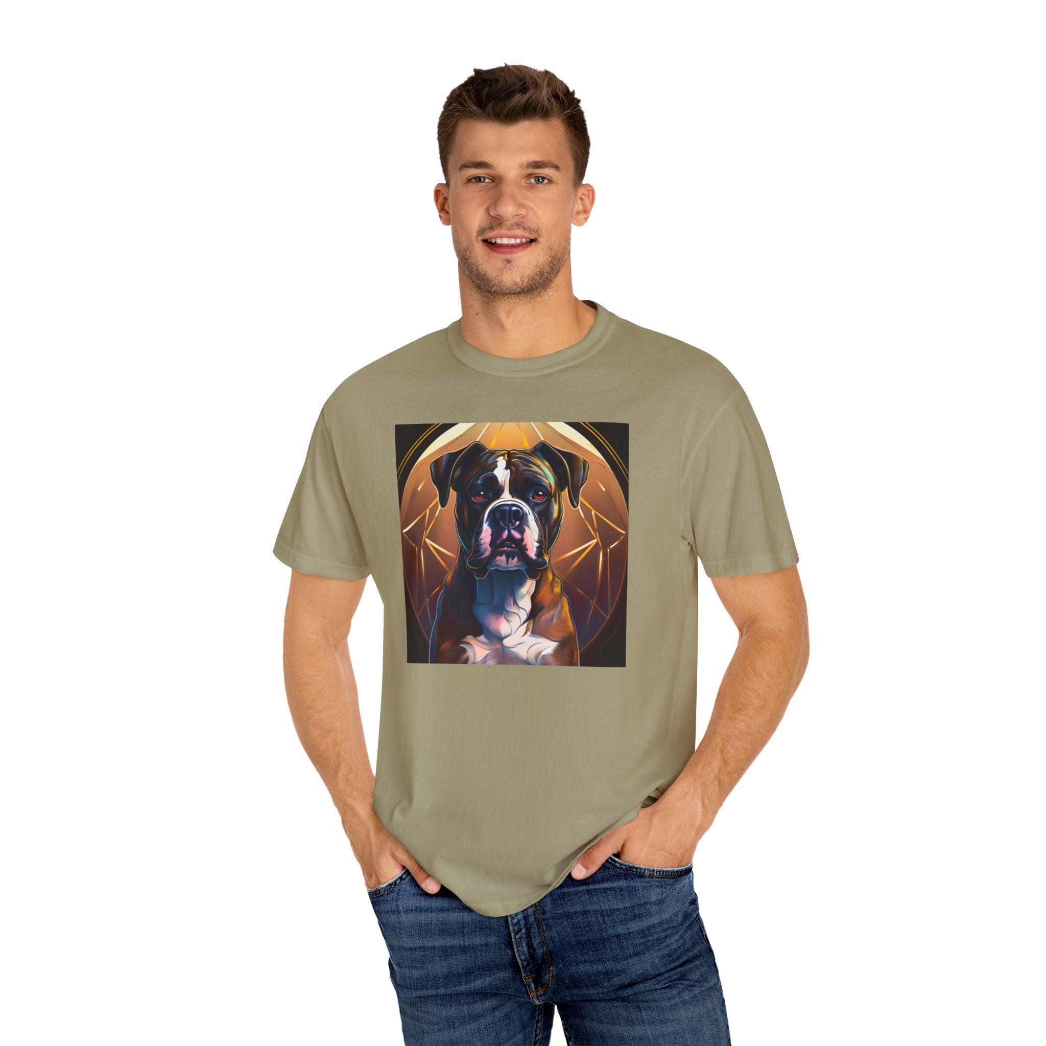 Brindle Gold Boxer Unisex Garment-Dyed T-shirt