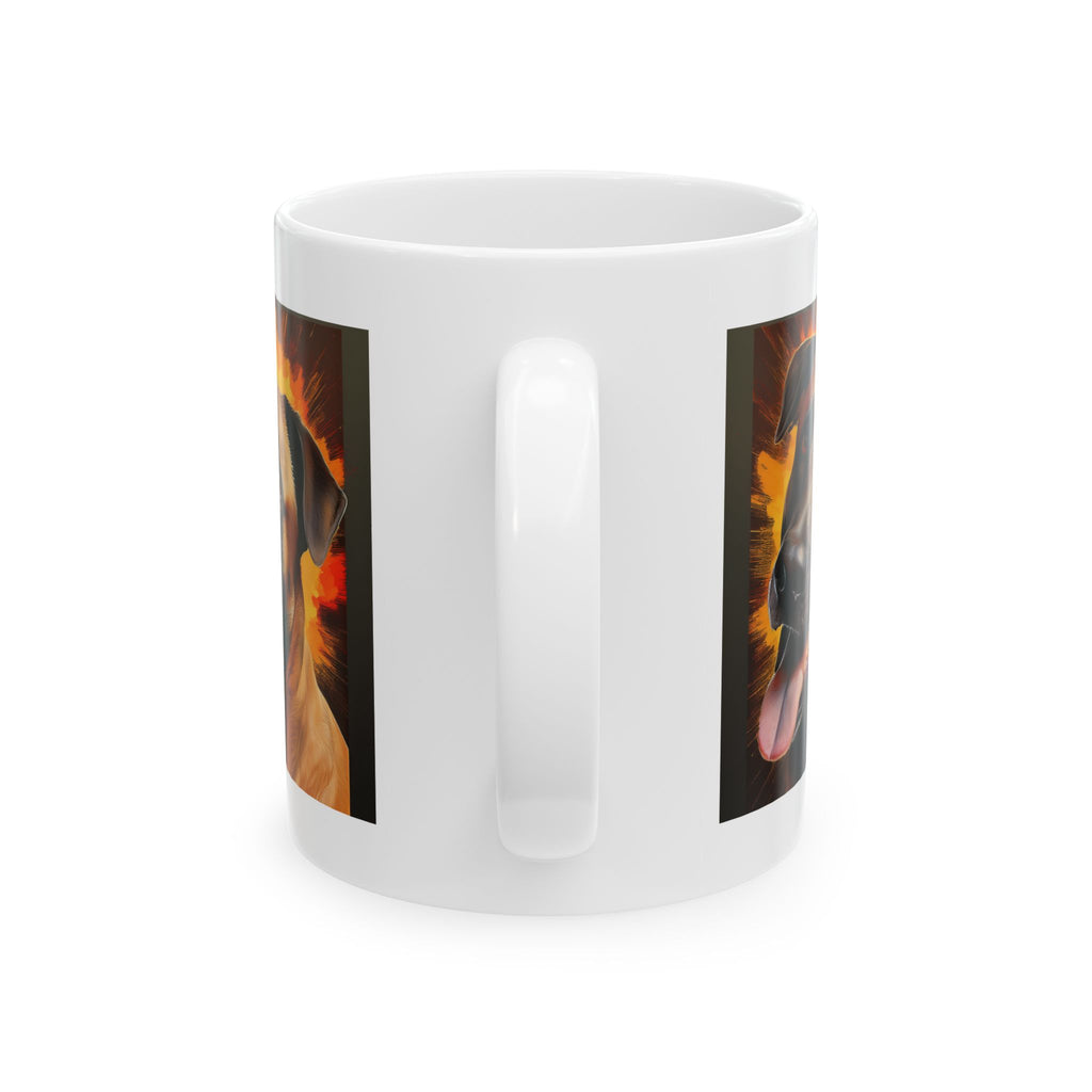 Belgian Malinois Shepherd Ceramic Mug, (11oz, 15oz)