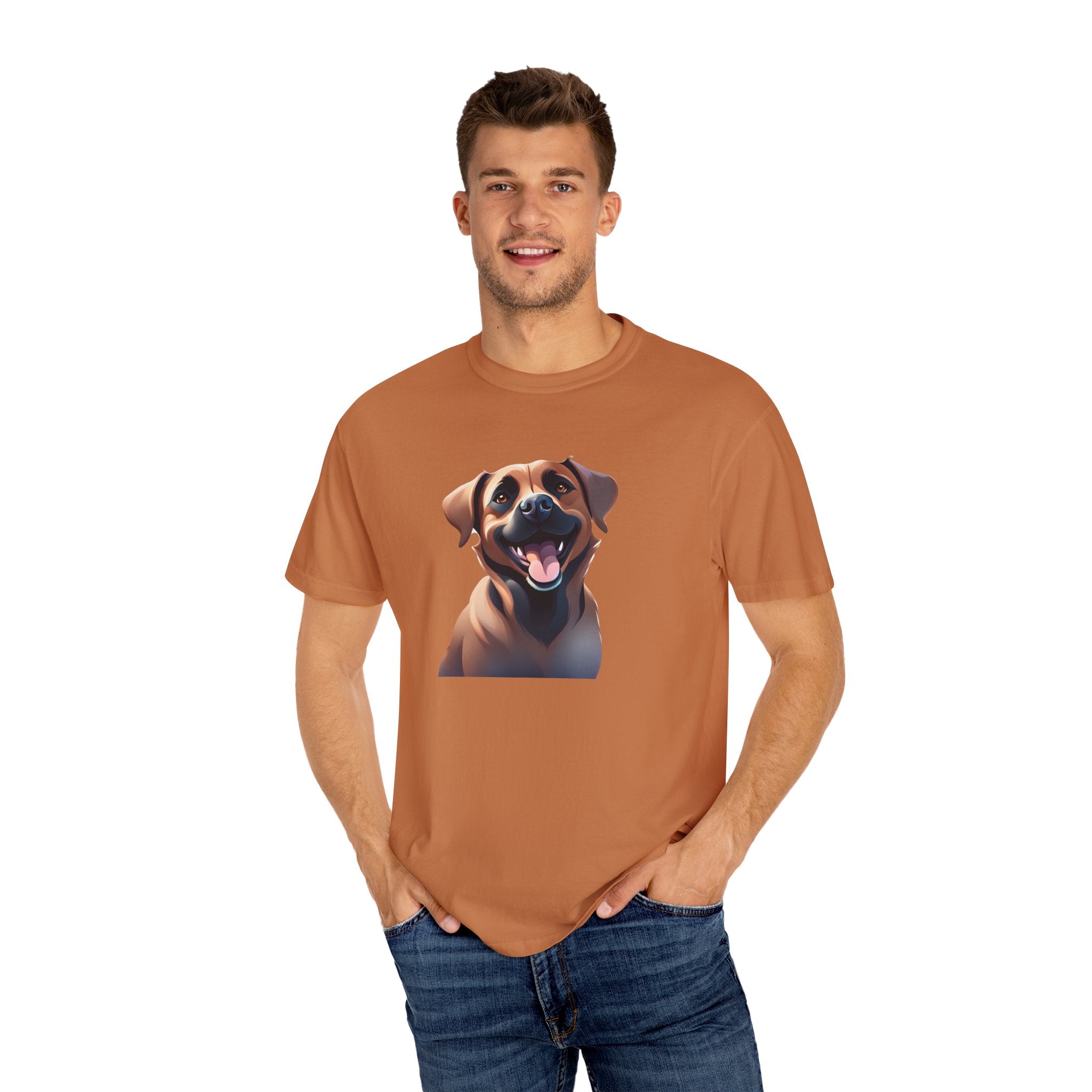 Black Mouth Cur Garment-Dyed T-shirt