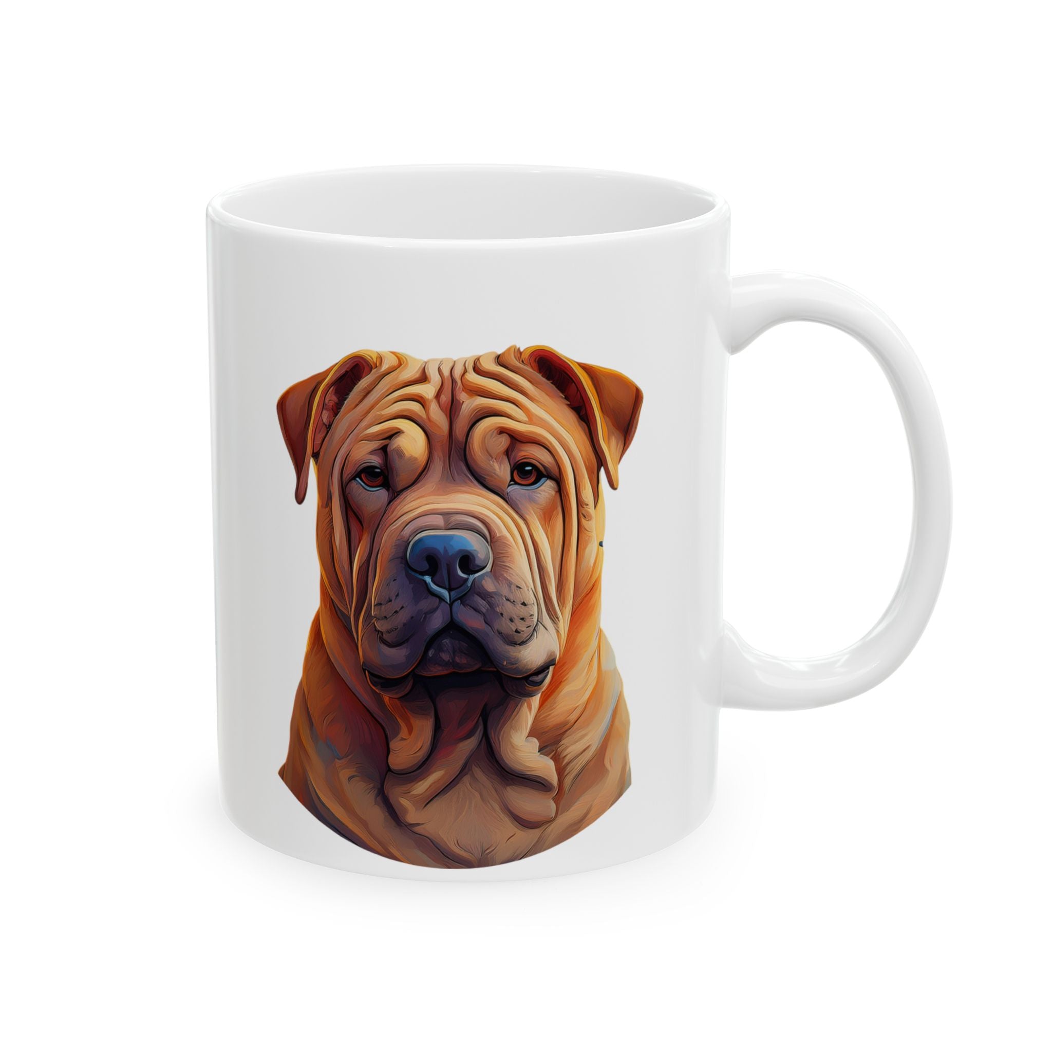 Shar Pei Ceramic Mug, (11oz, 15oz)
