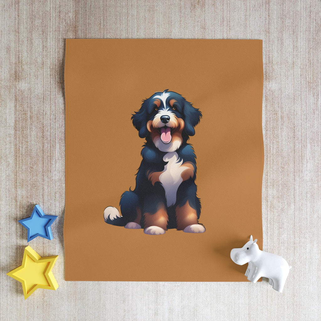 Bernedoodle Throw Blanket