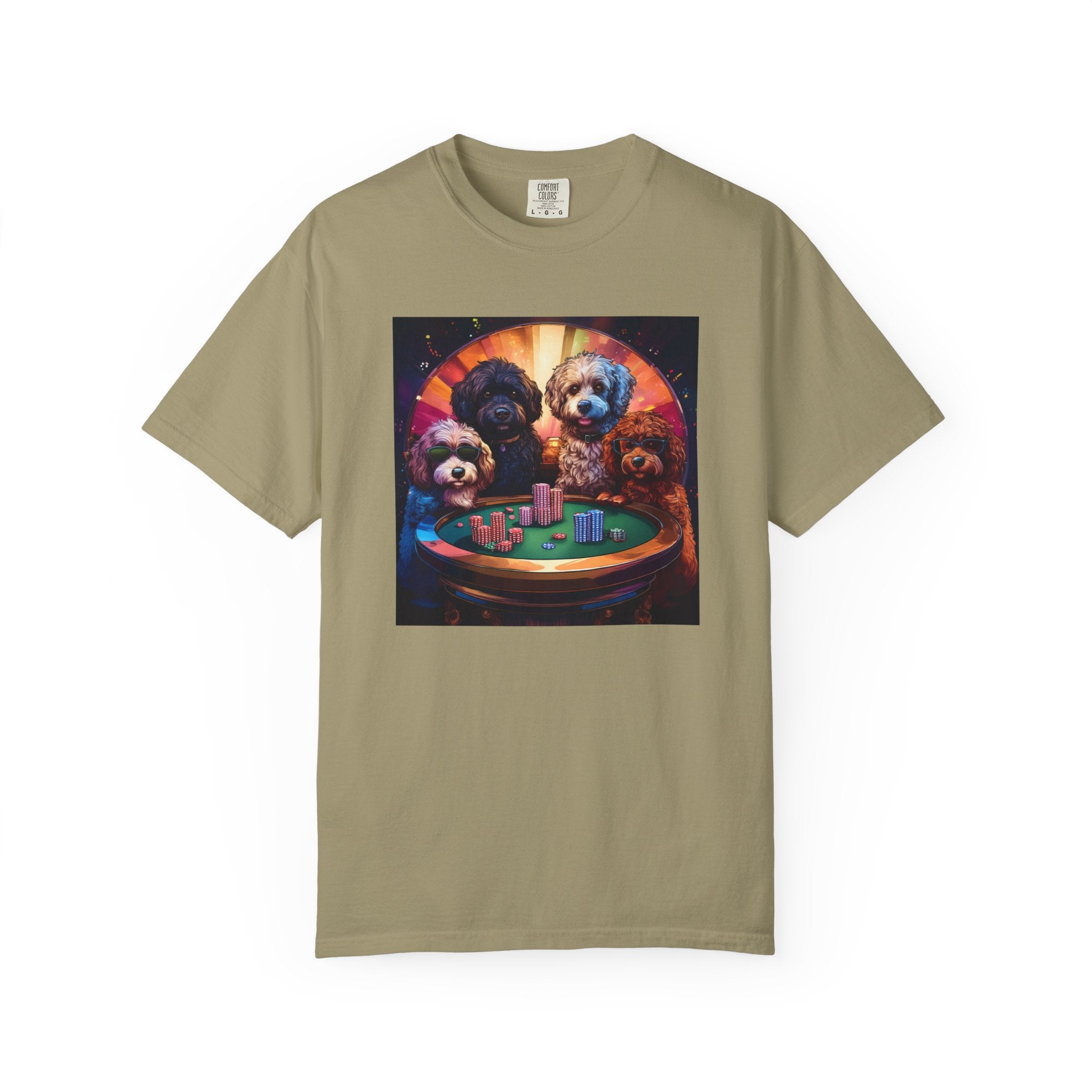 Doodle Poker Game Unisex Garment-Dyed T-shirt