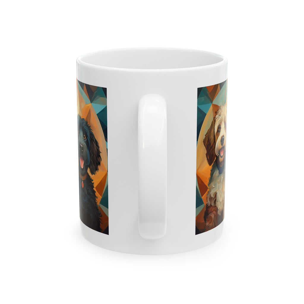 Doodles, Black & Tan Ceramic Mug, (11oz, 15oz)