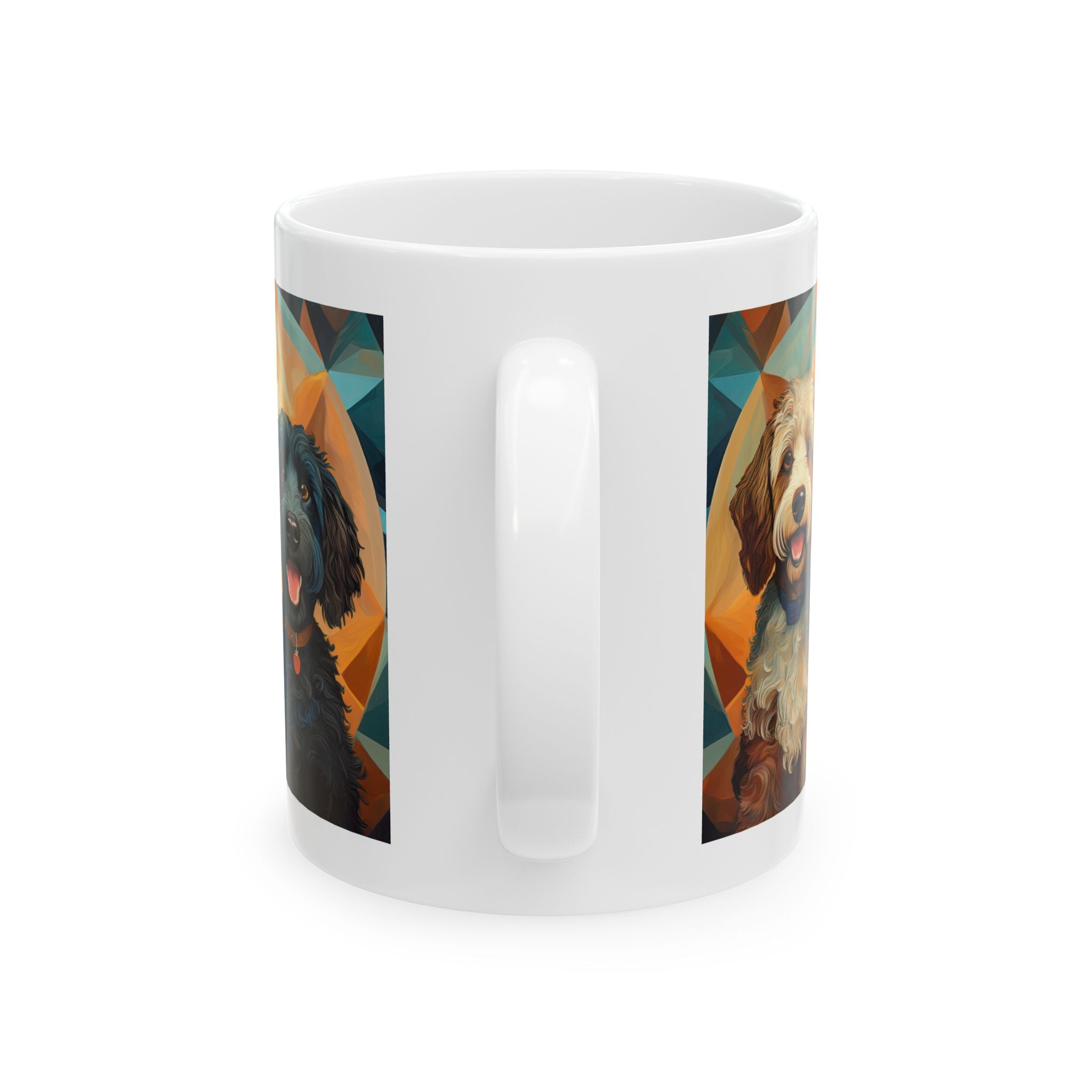Doodles, Black & Tan Ceramic Mug, (11oz, 15oz)