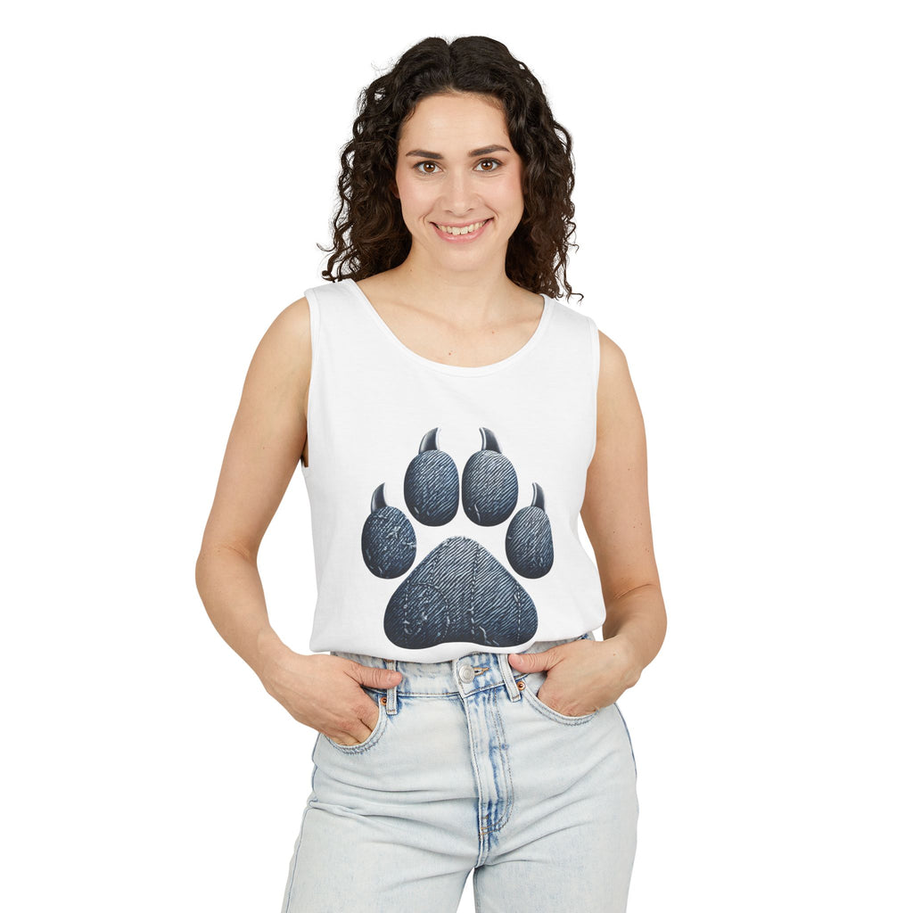 Denim Paw Unisex Tank Top