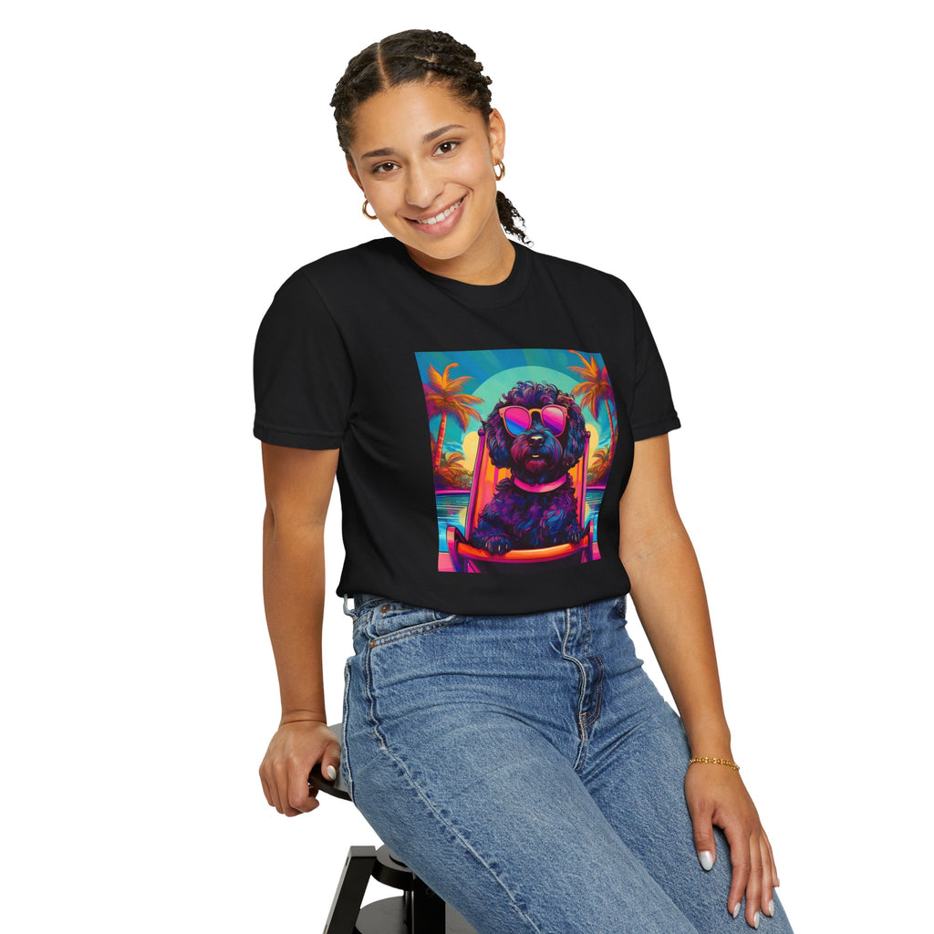 Doodle Poolside Unisex Garment-Dyed T-shirt