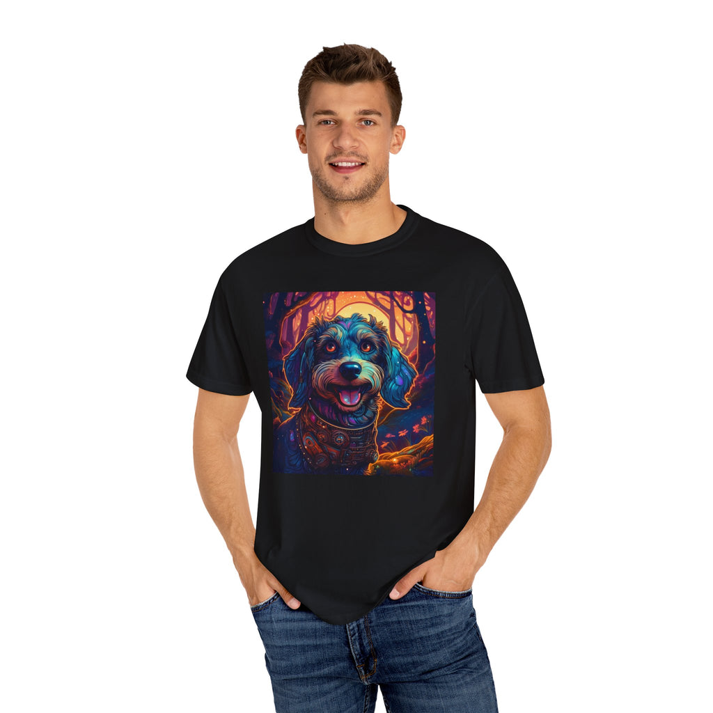 Steampunk Dachshund Unisex Garment-Dyed T-shirt