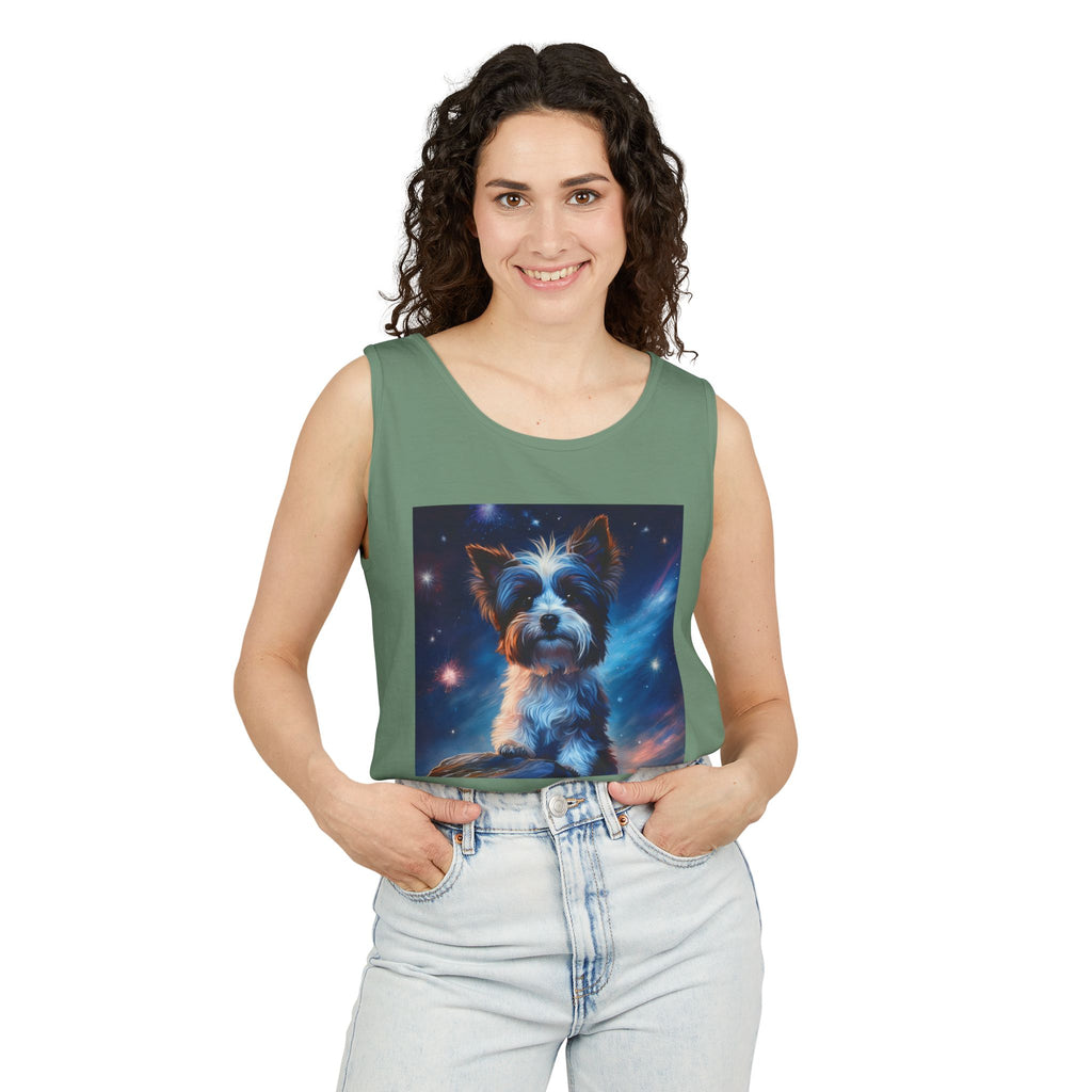 Biewer Terrier Stary Night Unisex Tank Top
