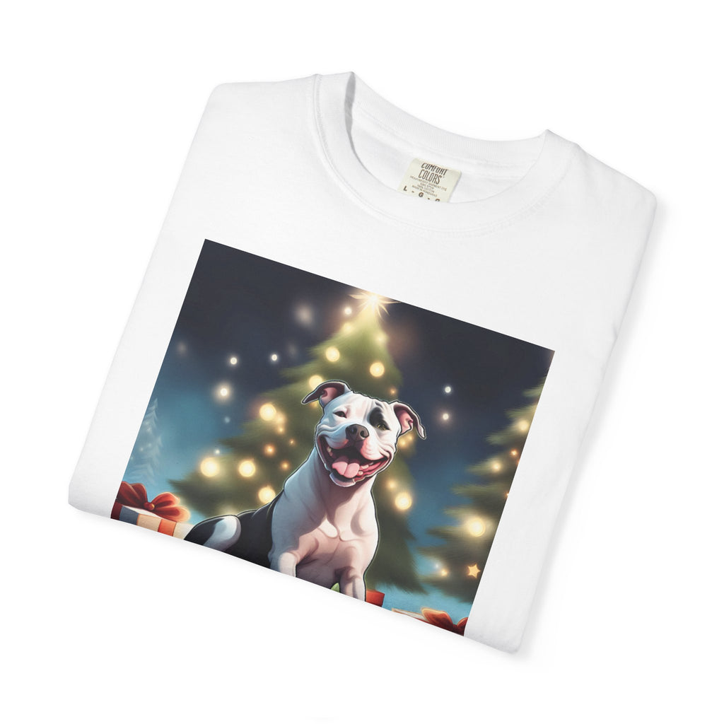 Pit Bull Holiday Unisex Garment-Dyed T-shirt