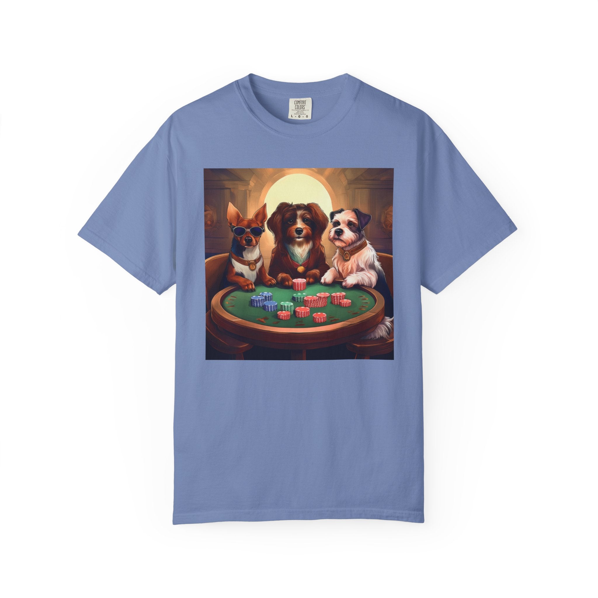 Puppy Poker Unisex Garment-Dyed T-shirt