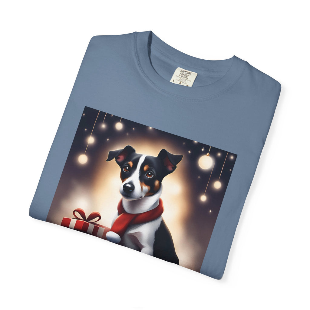 Jack Russel Holiday Unisex Garment-Dyed T-shirt