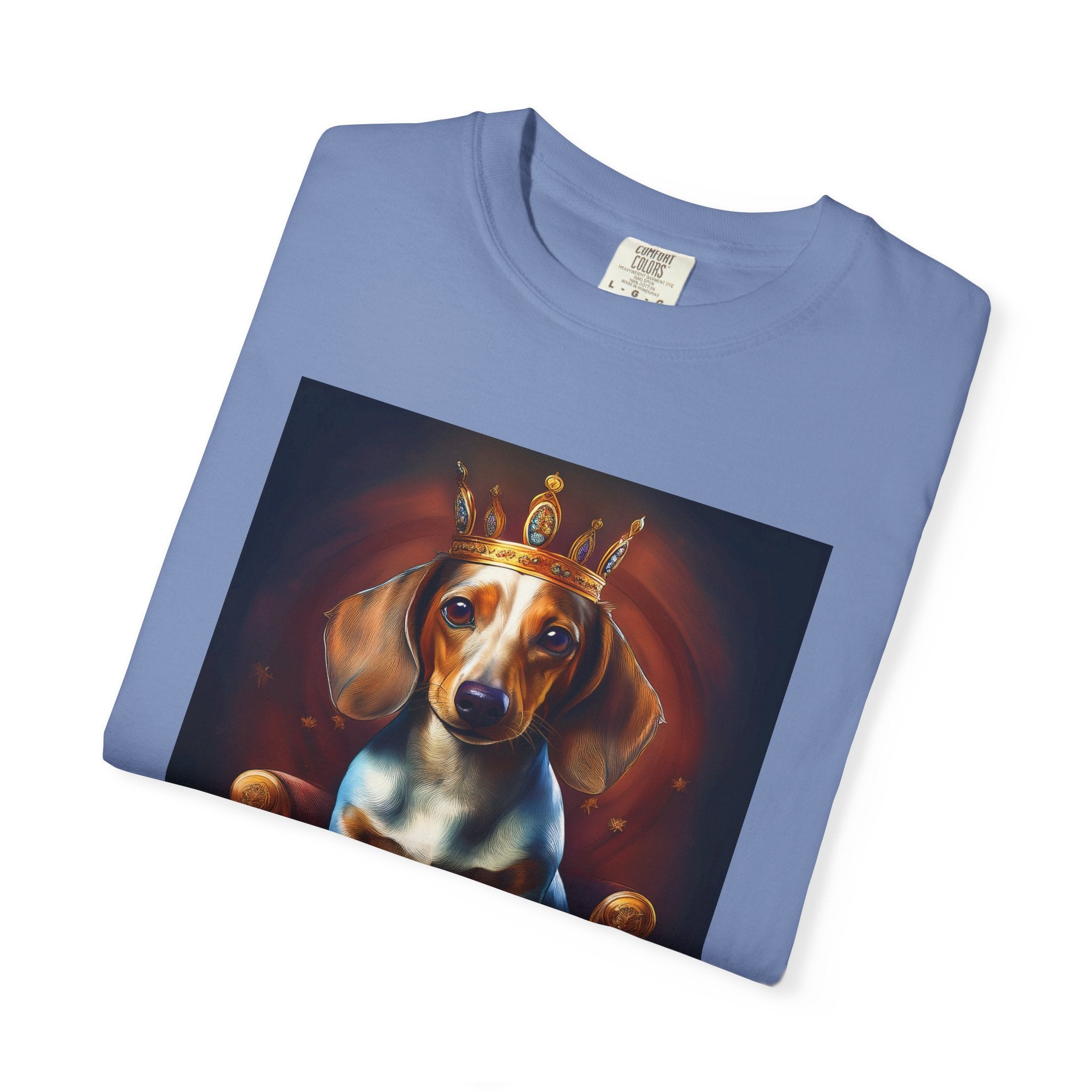 Dachshund Royal Unisex Garment-Dyed T-shirt