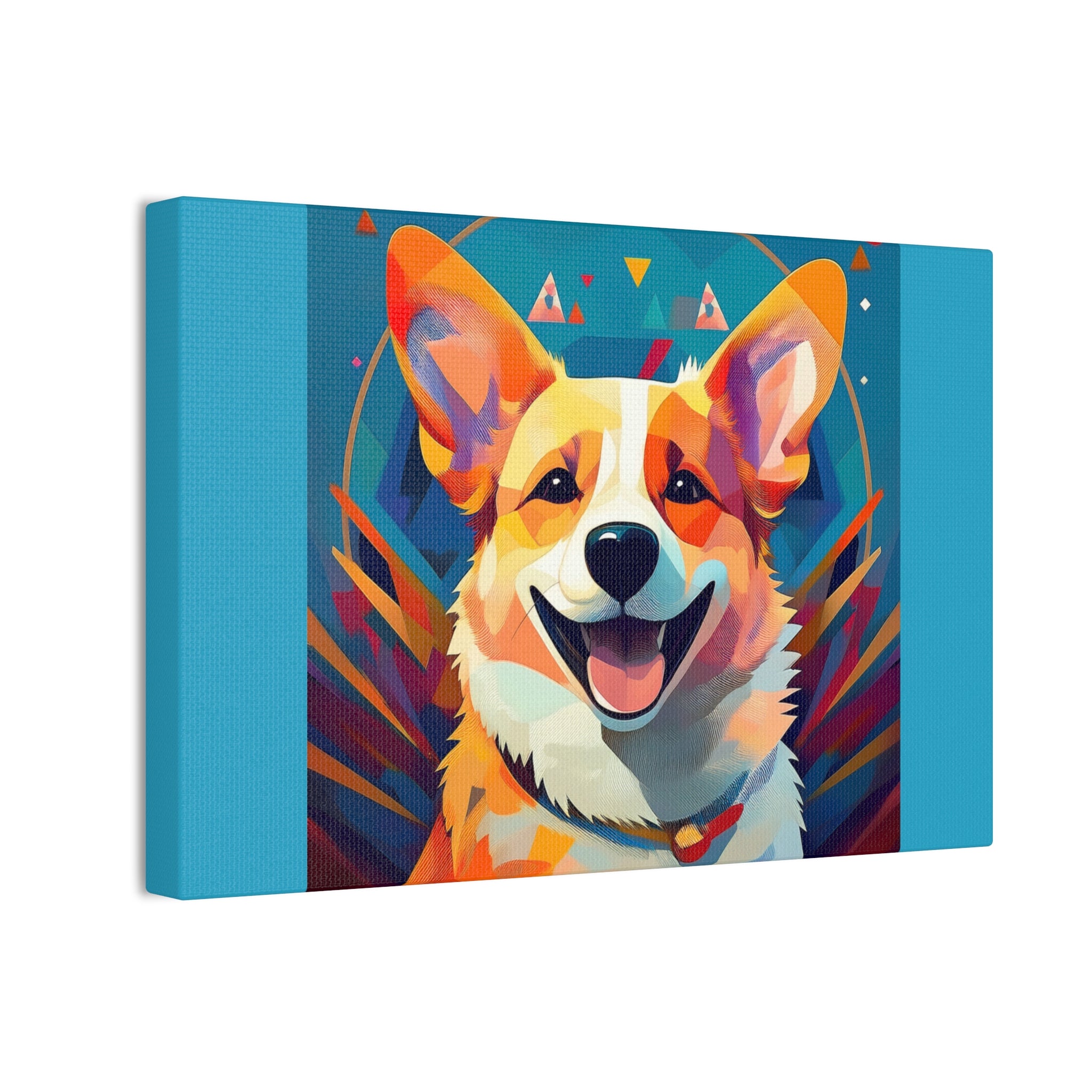 Corgi Canvas Painting