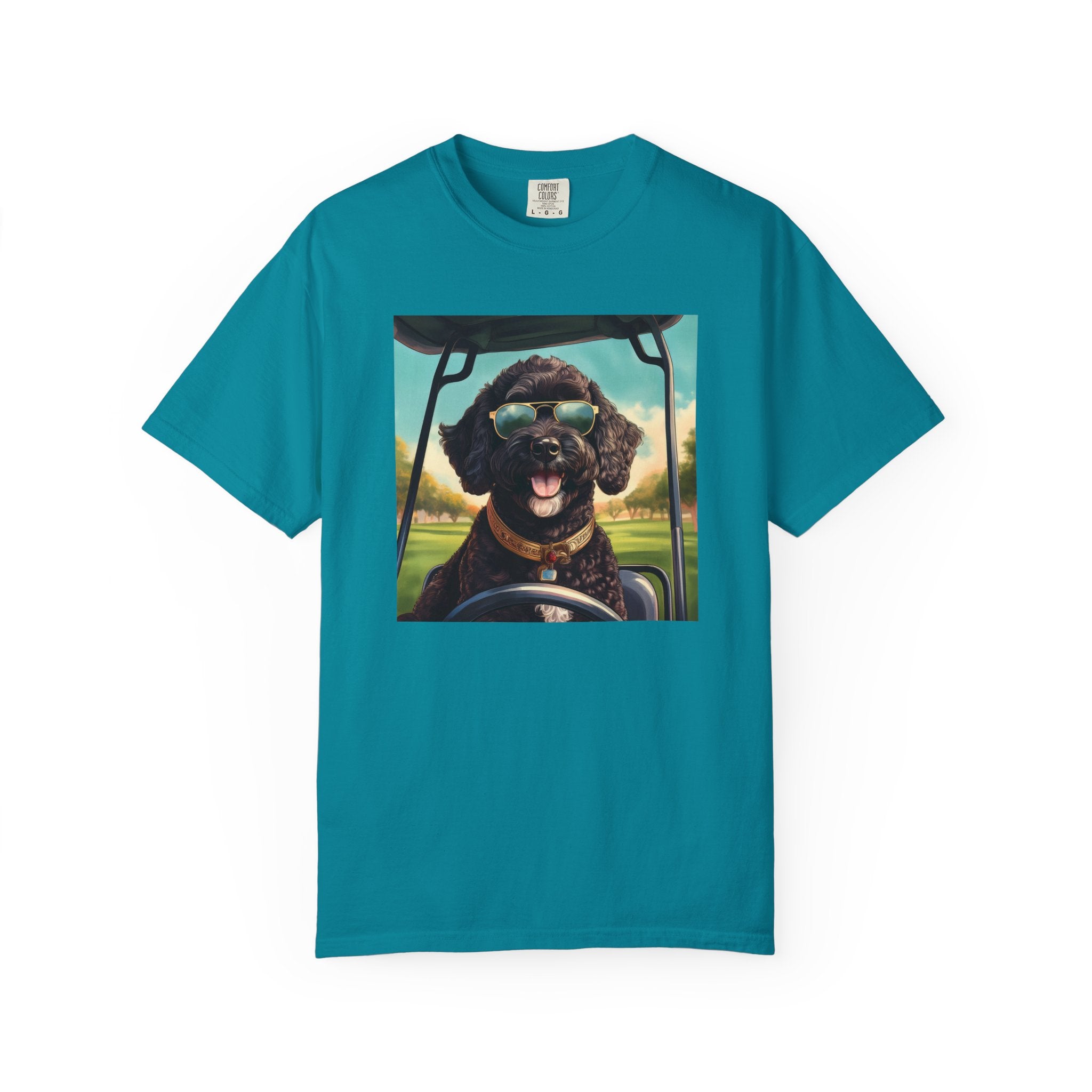 Doodle Golf Cart Unisex Garment-Dyed T-shirt