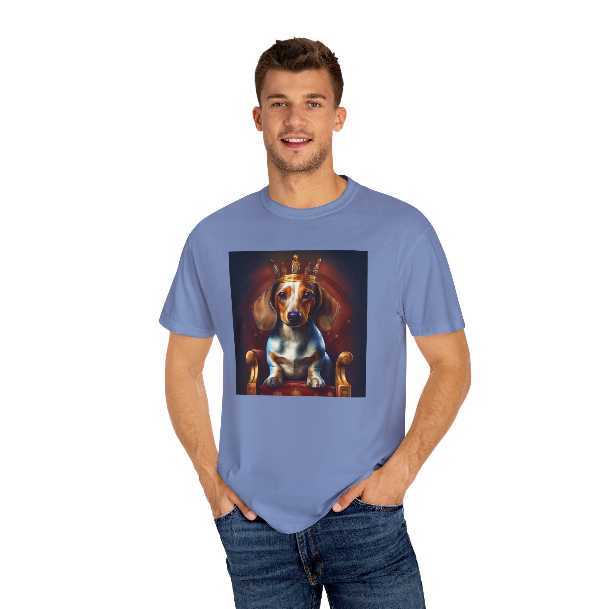 Dachshund Royal Unisex Garment-Dyed T-shirt
