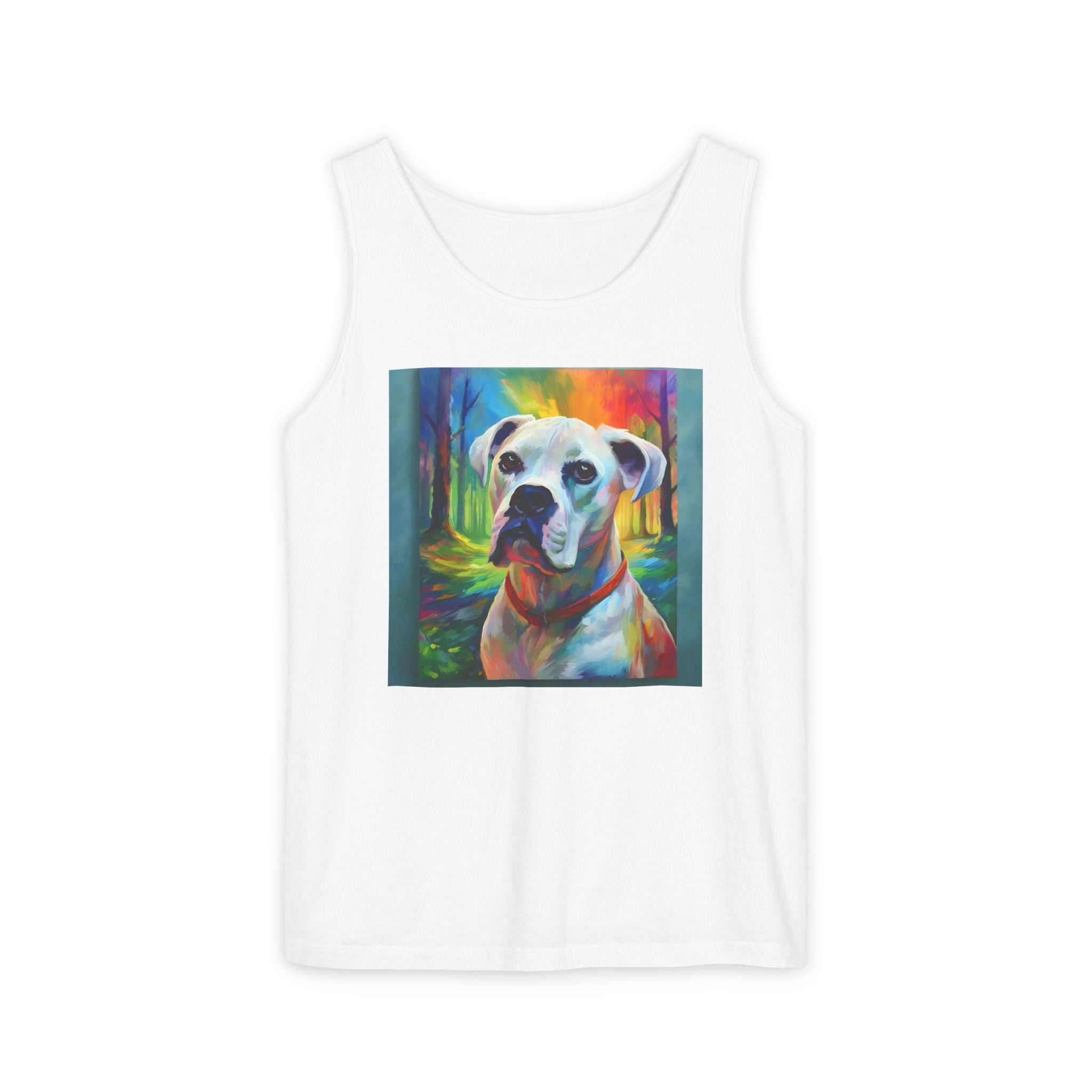 Boxer Rainbow Sky Unisex Tank Top